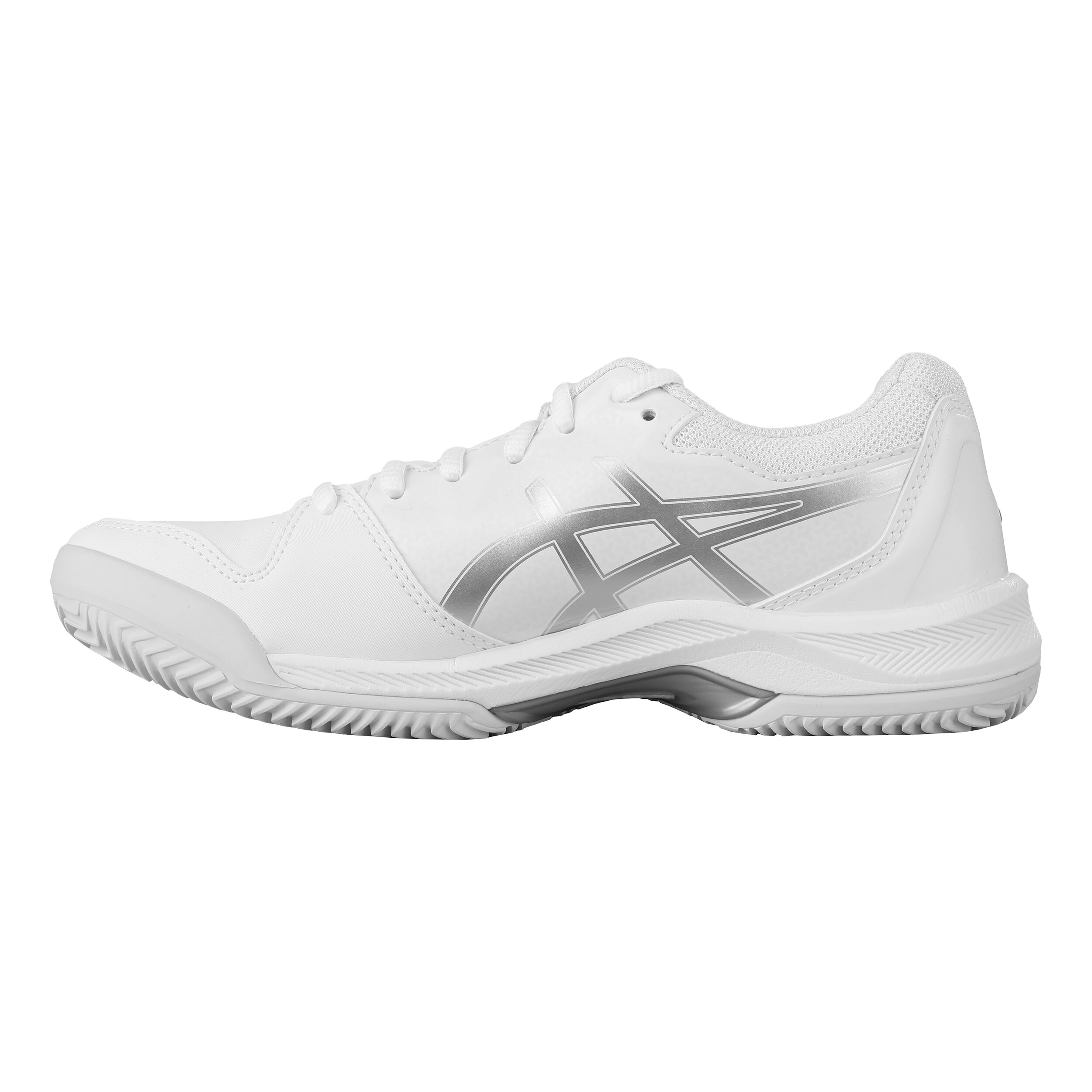 Gel Dedicate 7 Clay Court Shoe Women White Silver