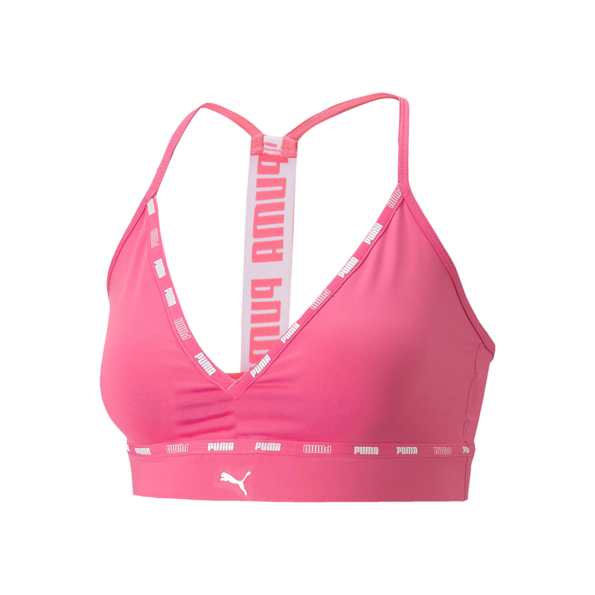 Puma Strong low impact strappy bra in red