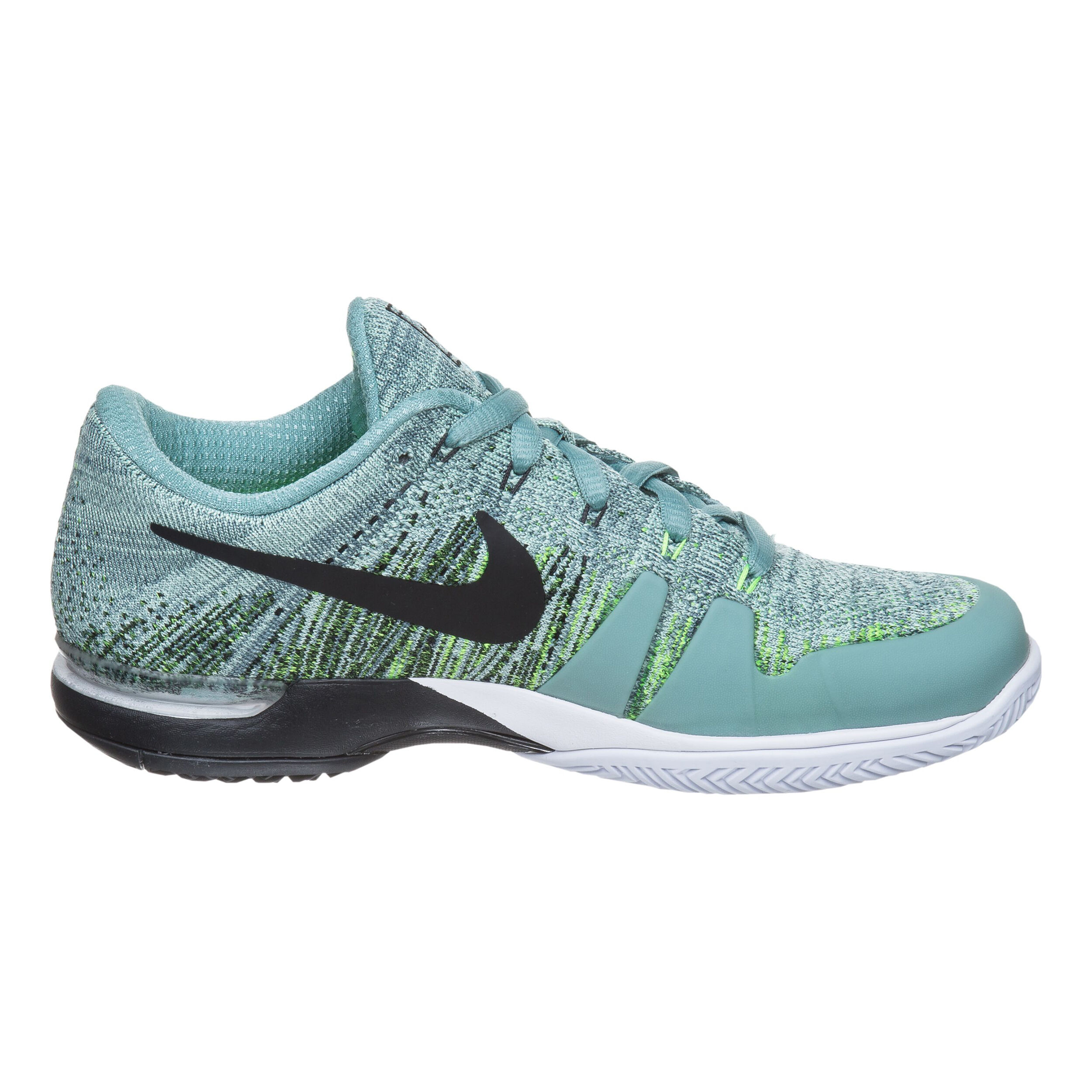 Zoom Vapor Flyknit All Court Shoe Kids Grey Black