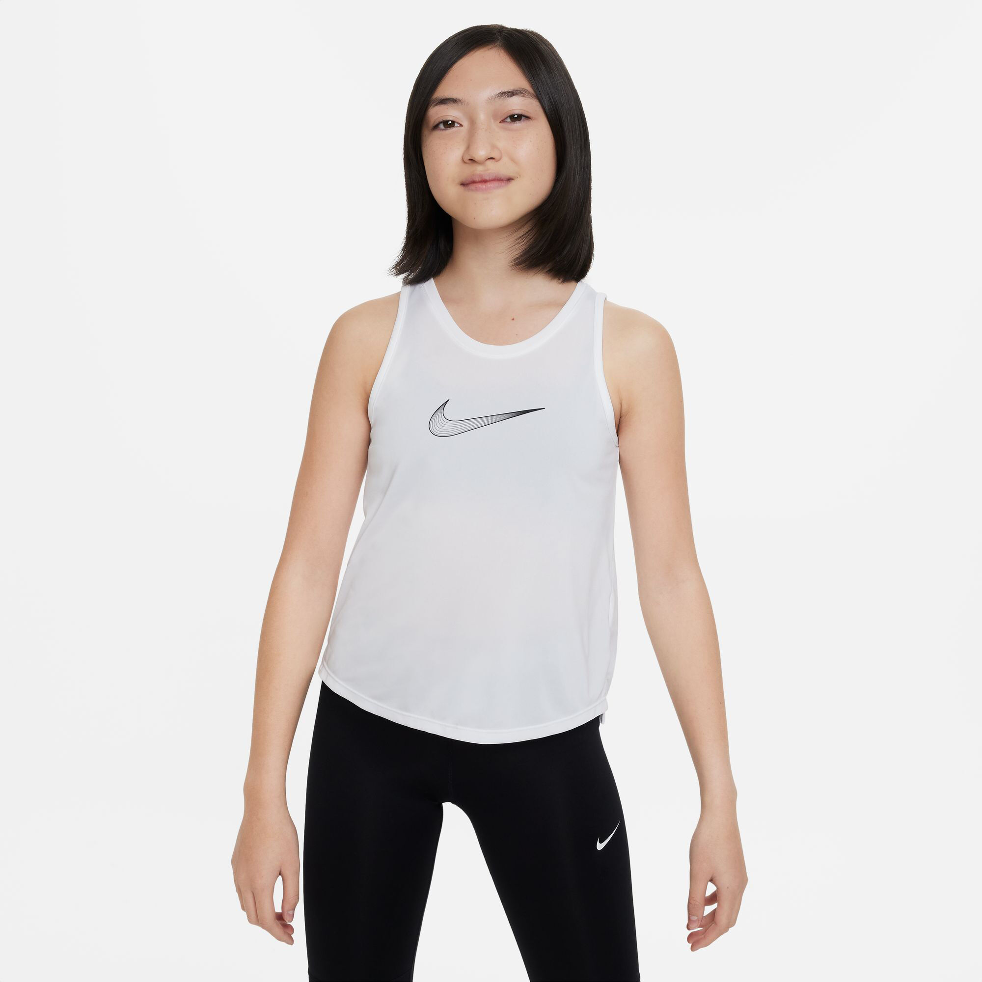 White nike shop compression tank