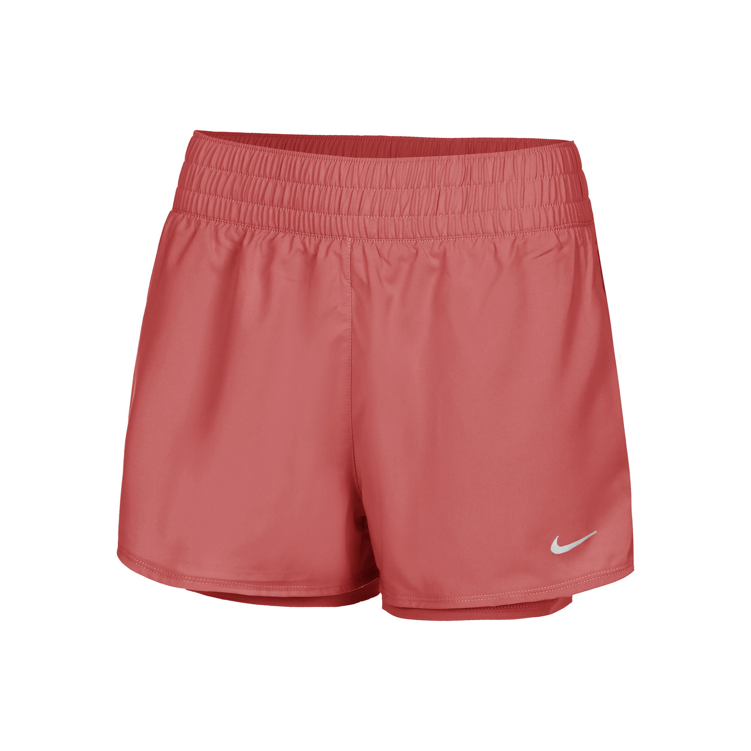 Dri Fit 3in High Waisted 2in1 Shorts Women Pink Silver