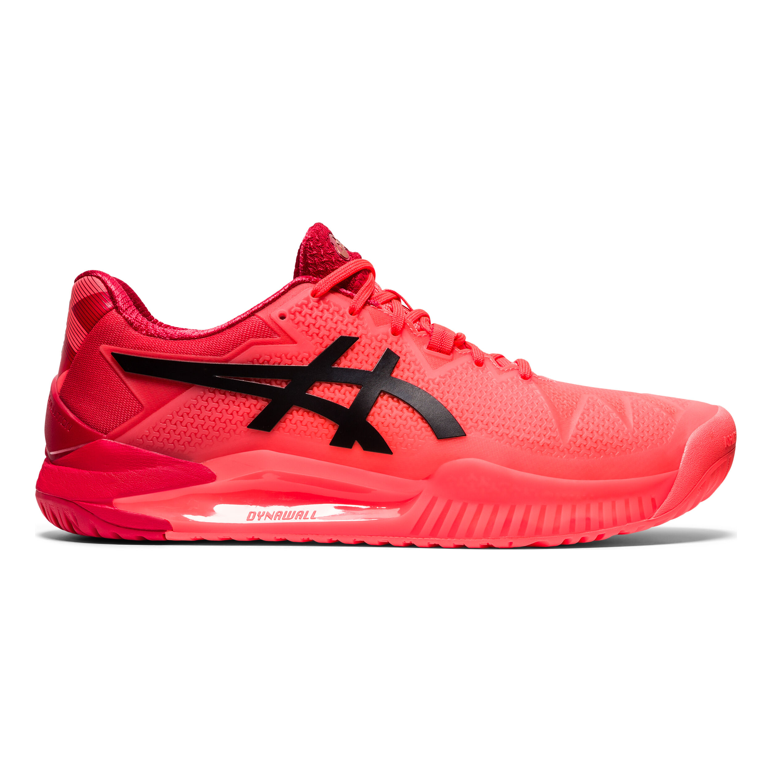 Gel Resolution 8 Tokyo All Court Shoe Men Neon Red Black