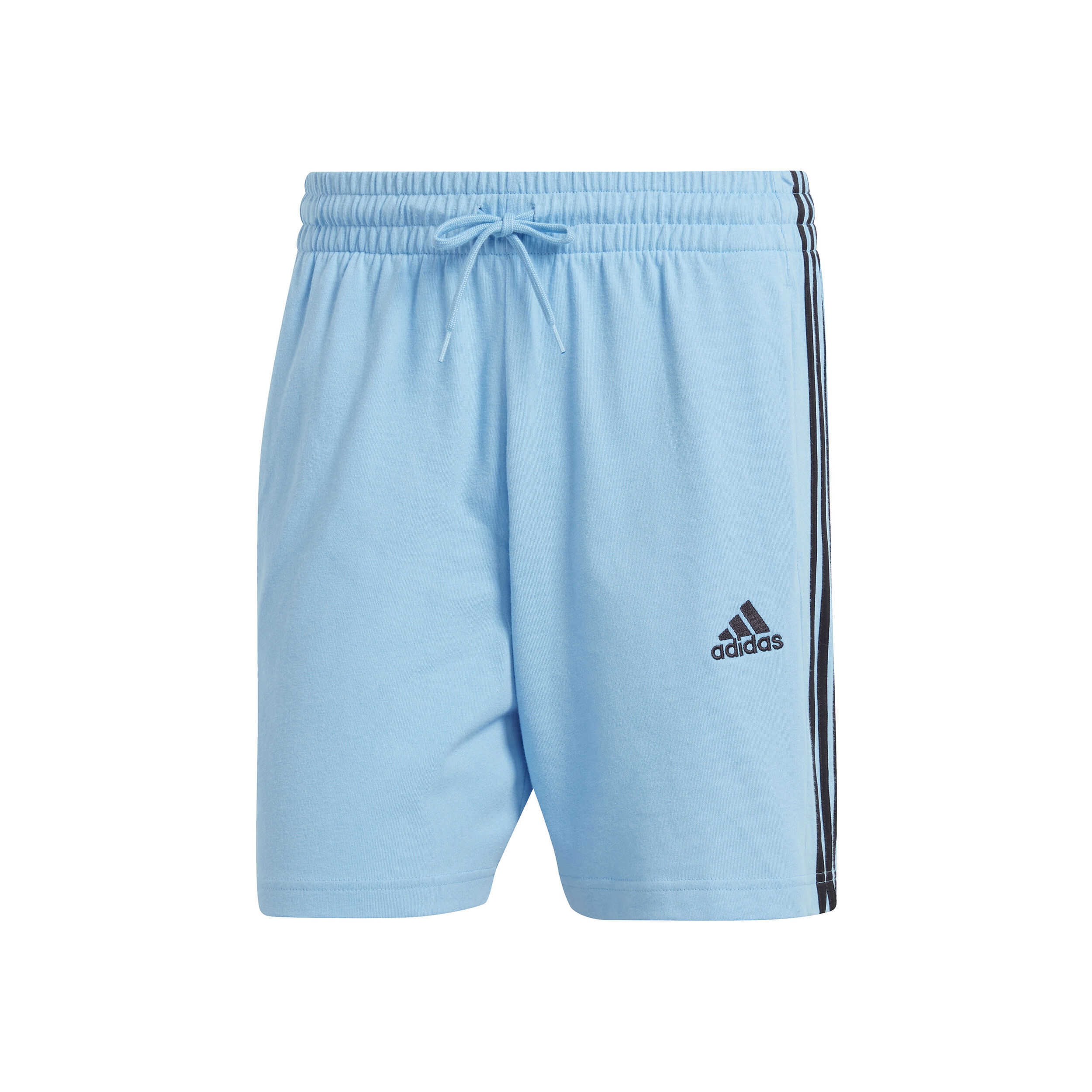 3 Stripes Single Jersey Shorts Men Light Blue