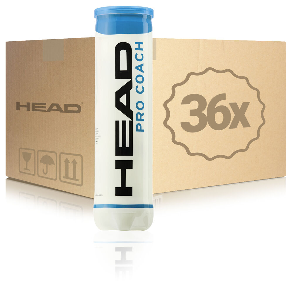 Head Pro Coach 36x 4 Ball Tube In A Box