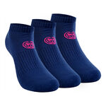 BIDI BADU Clothing BIDI BADU Leana No Show Tech Sports Socks 3 Pack Women-Dark Blue,Pink