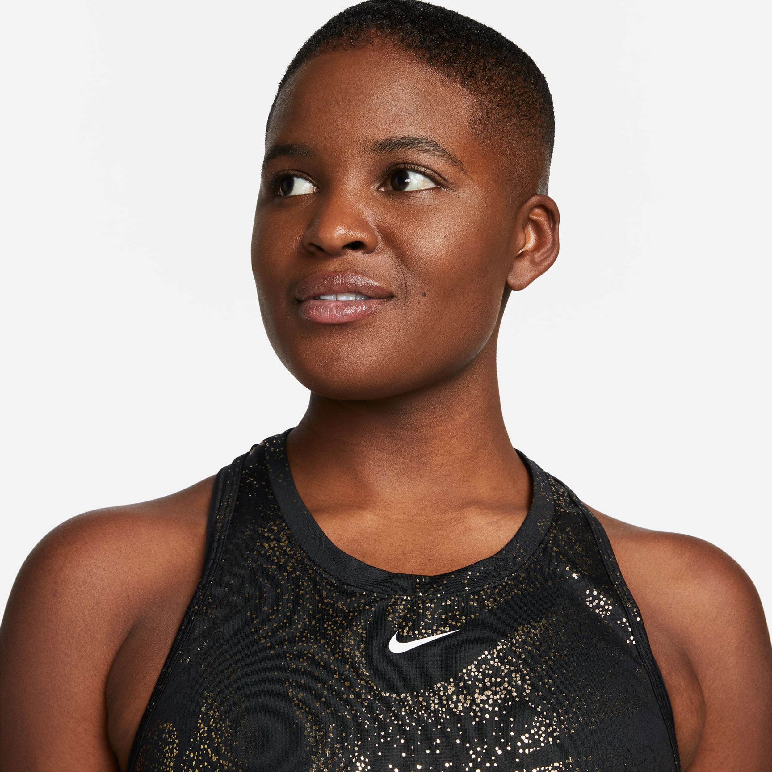 Black and gold nike tank top shop