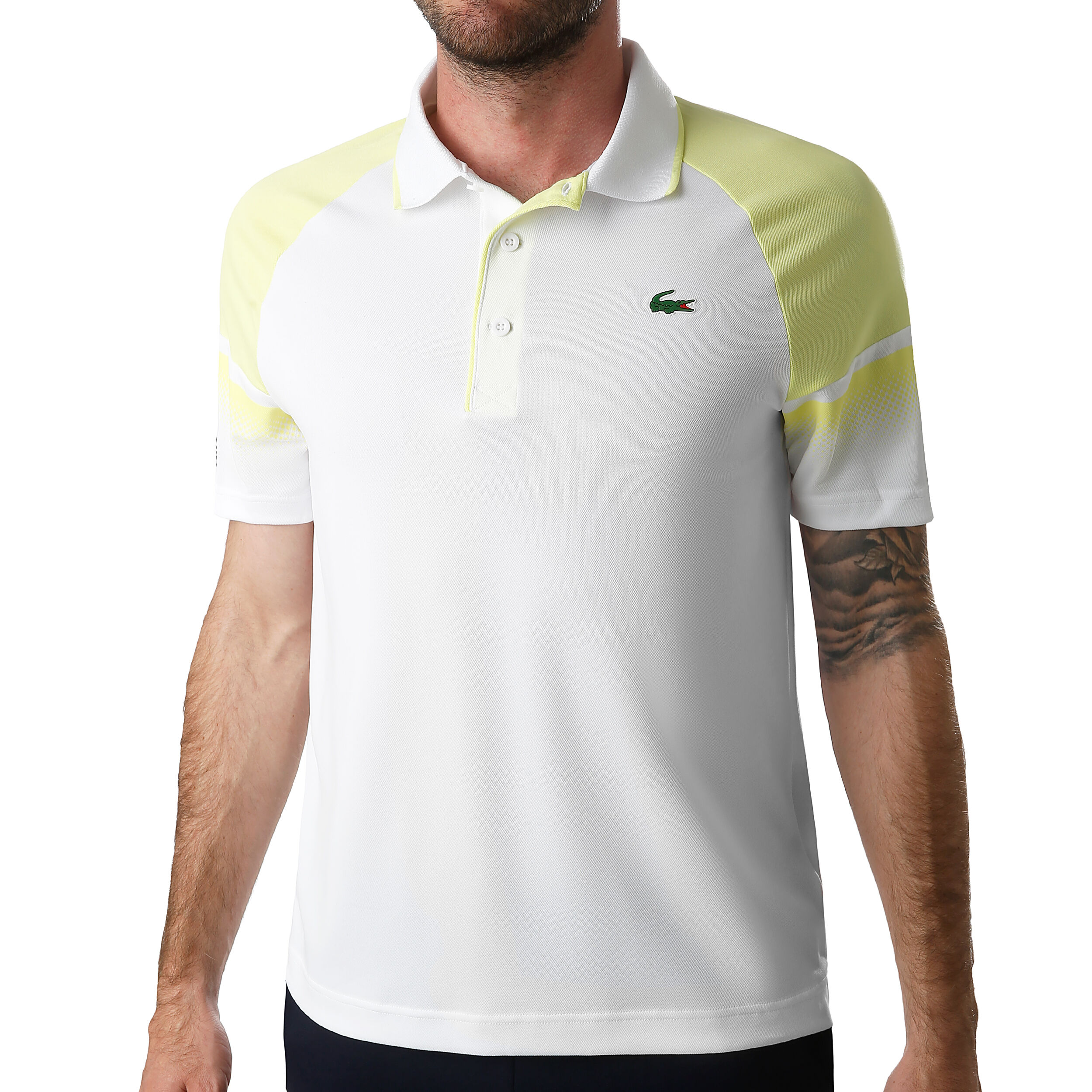 Buy Lacoste Team Polo Men White Lemon online Tennis Point UK