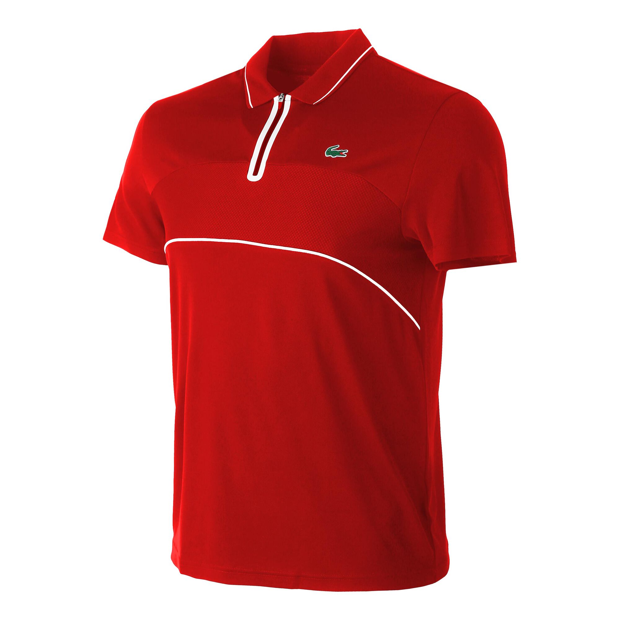 buy Lacoste Polo Men - Red, White online | Tennis-Point