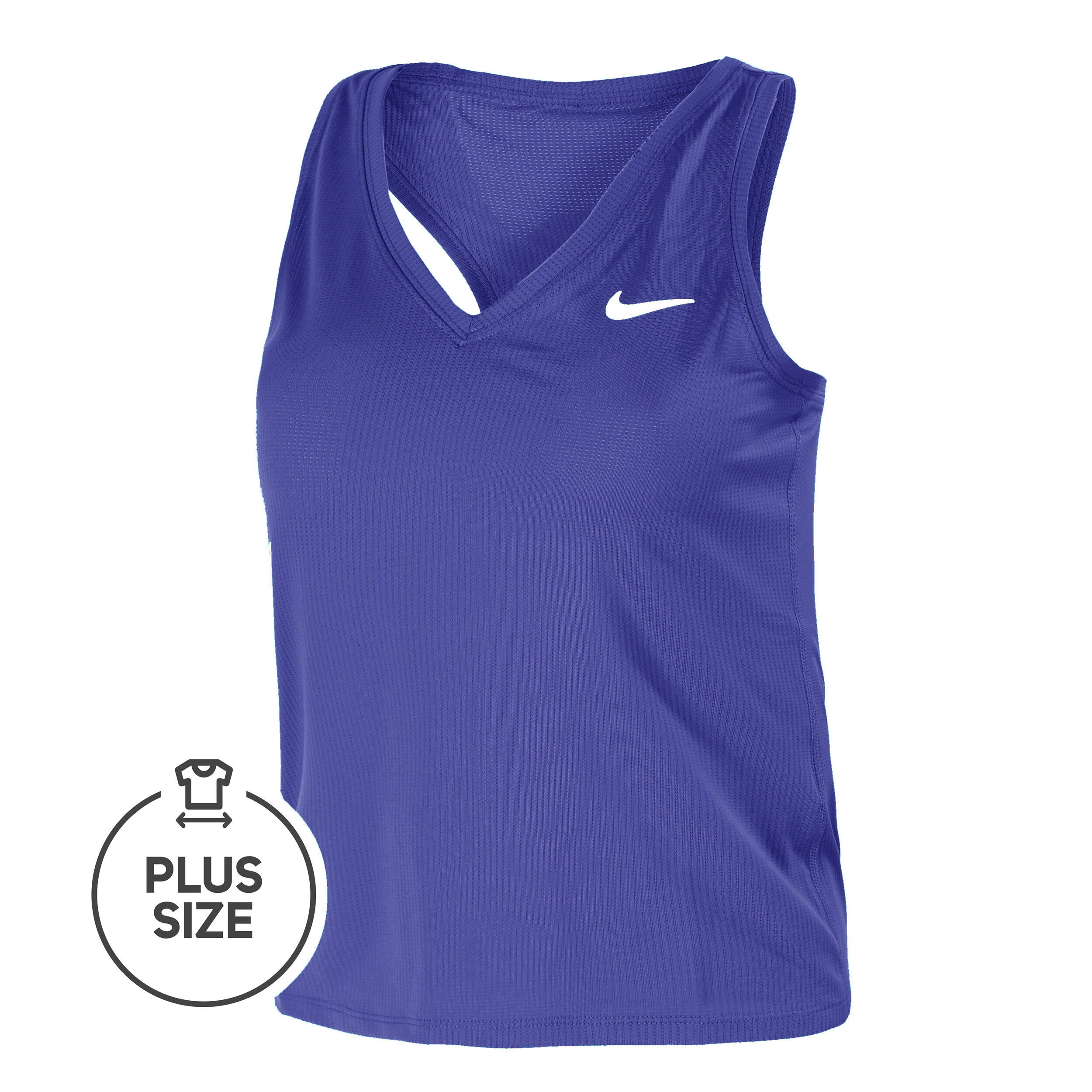 Dri Fit Victory Plus Size Tank Top Women Violet White