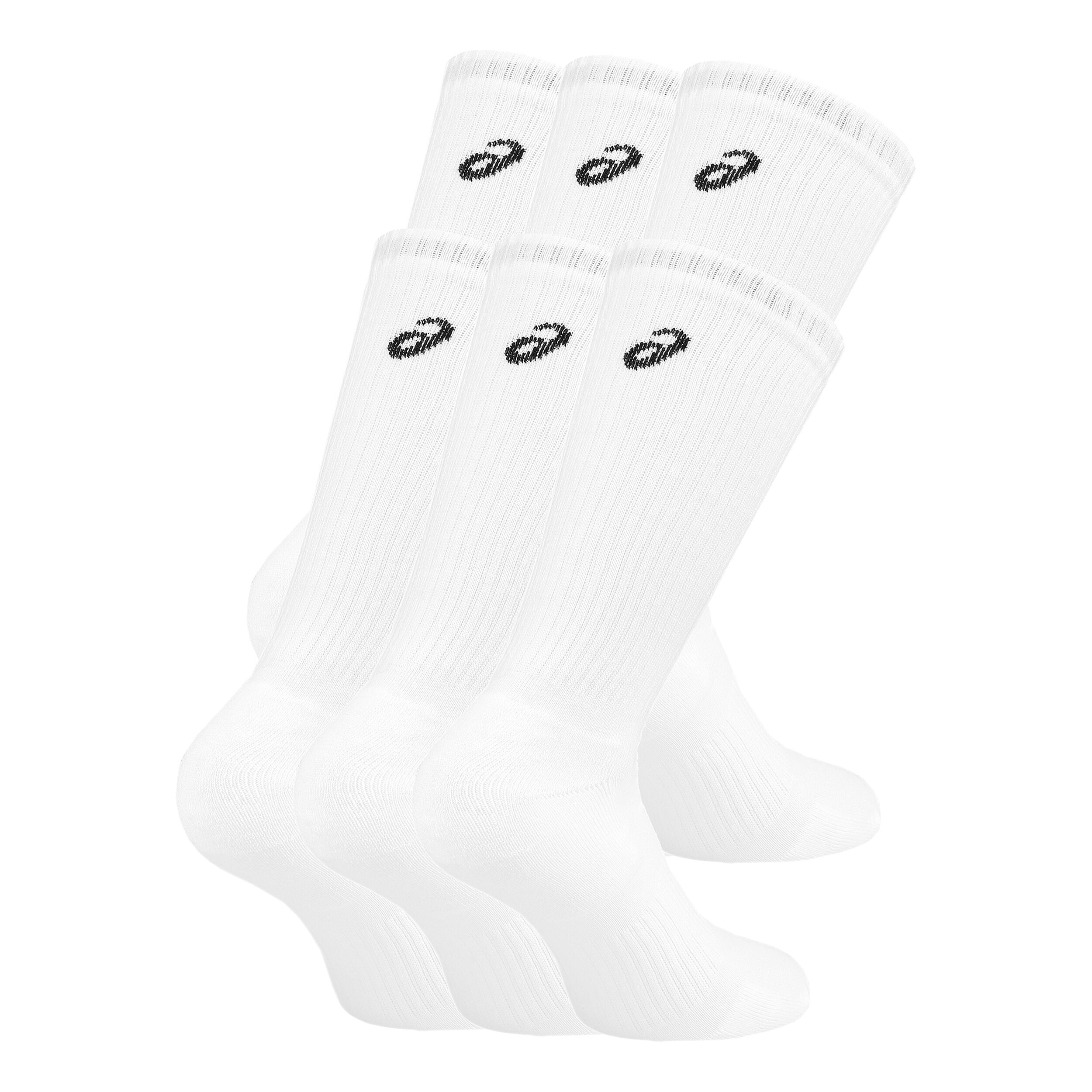 Crew Sports Socks 6 Pack White Black