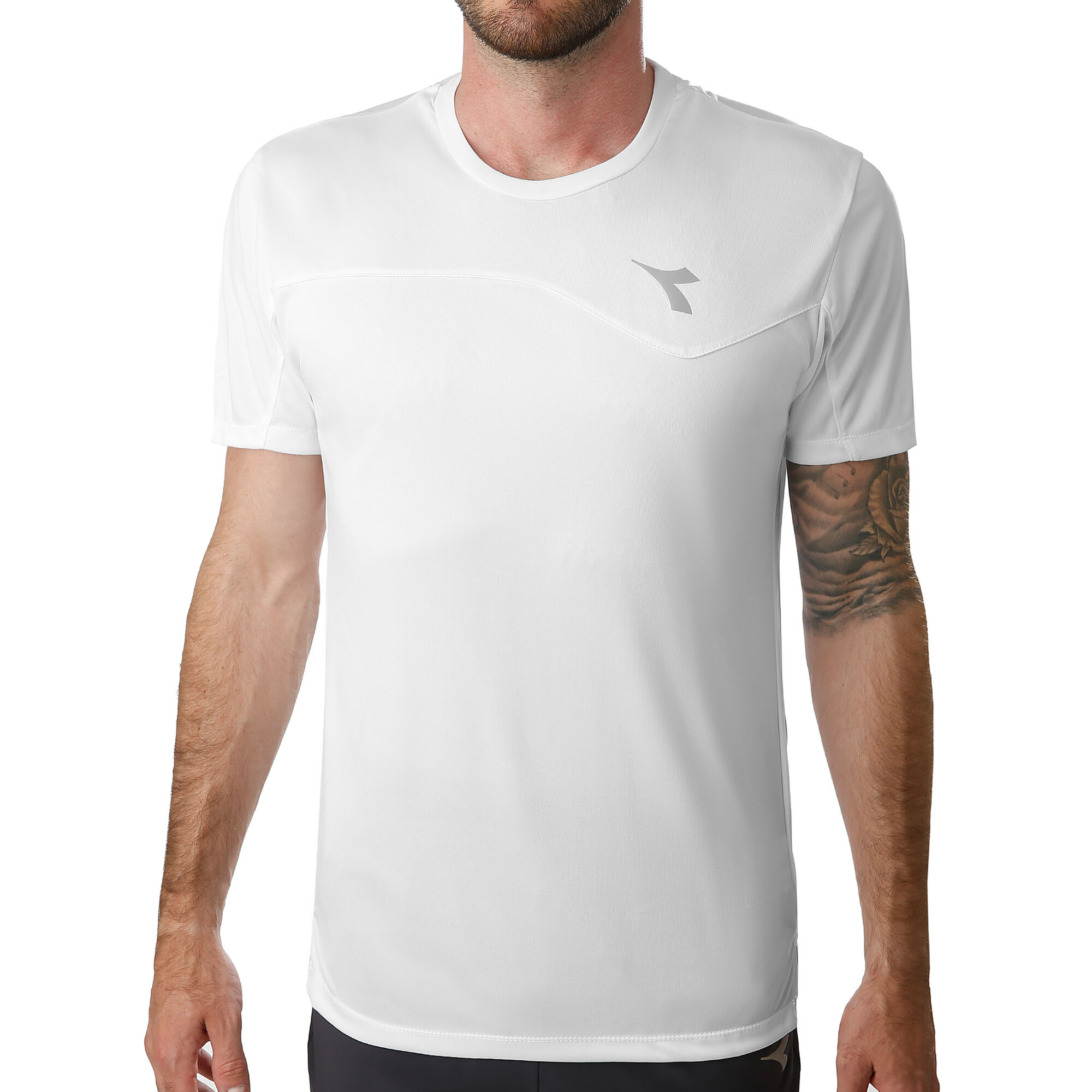 buy Diadora Team T-Shirt Men - White, Lightgrey online | Tennis-Point