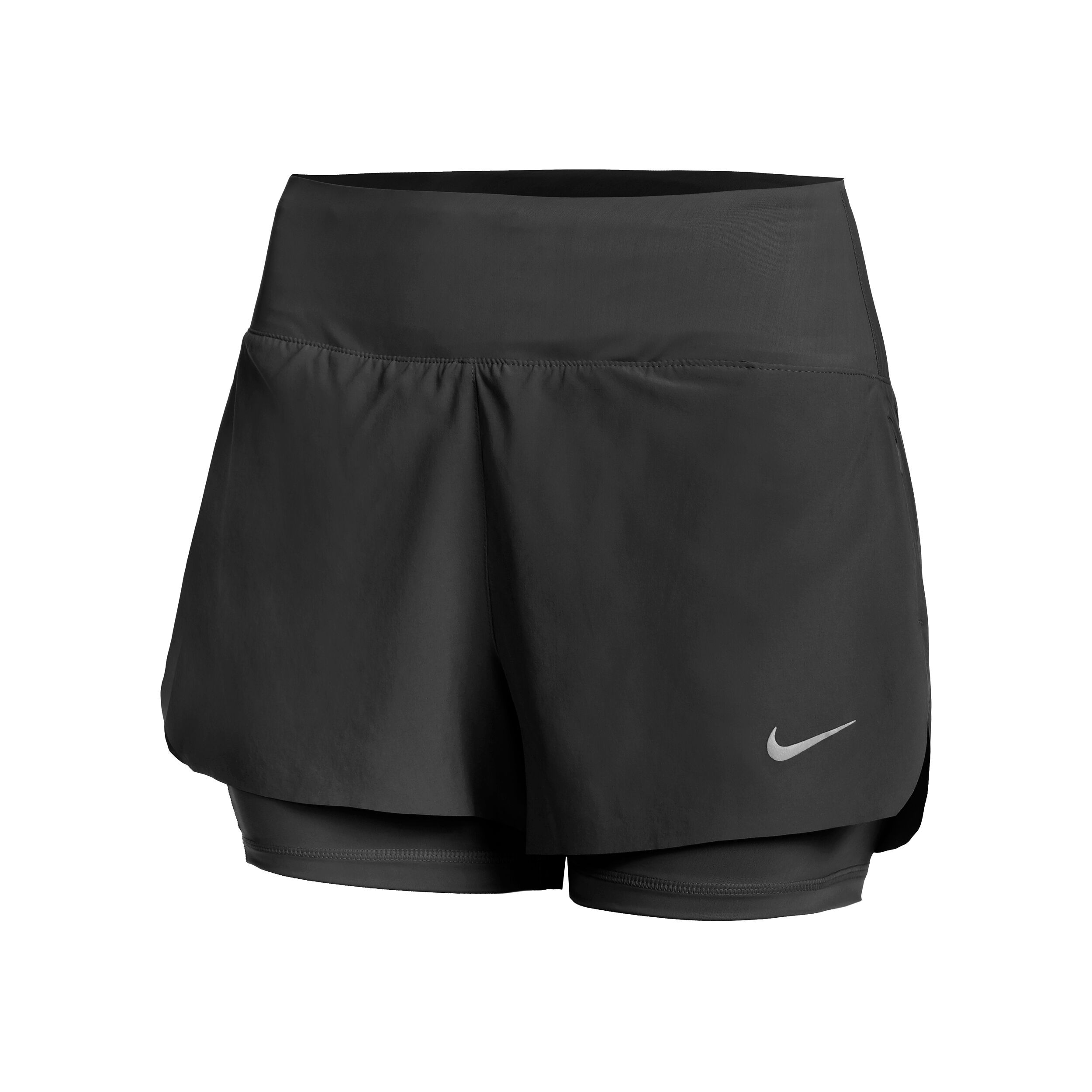 Buy Nike Dri Fit Swift Mid Rise 3in 2in1 Shorts Women Black online Tennis Point UK