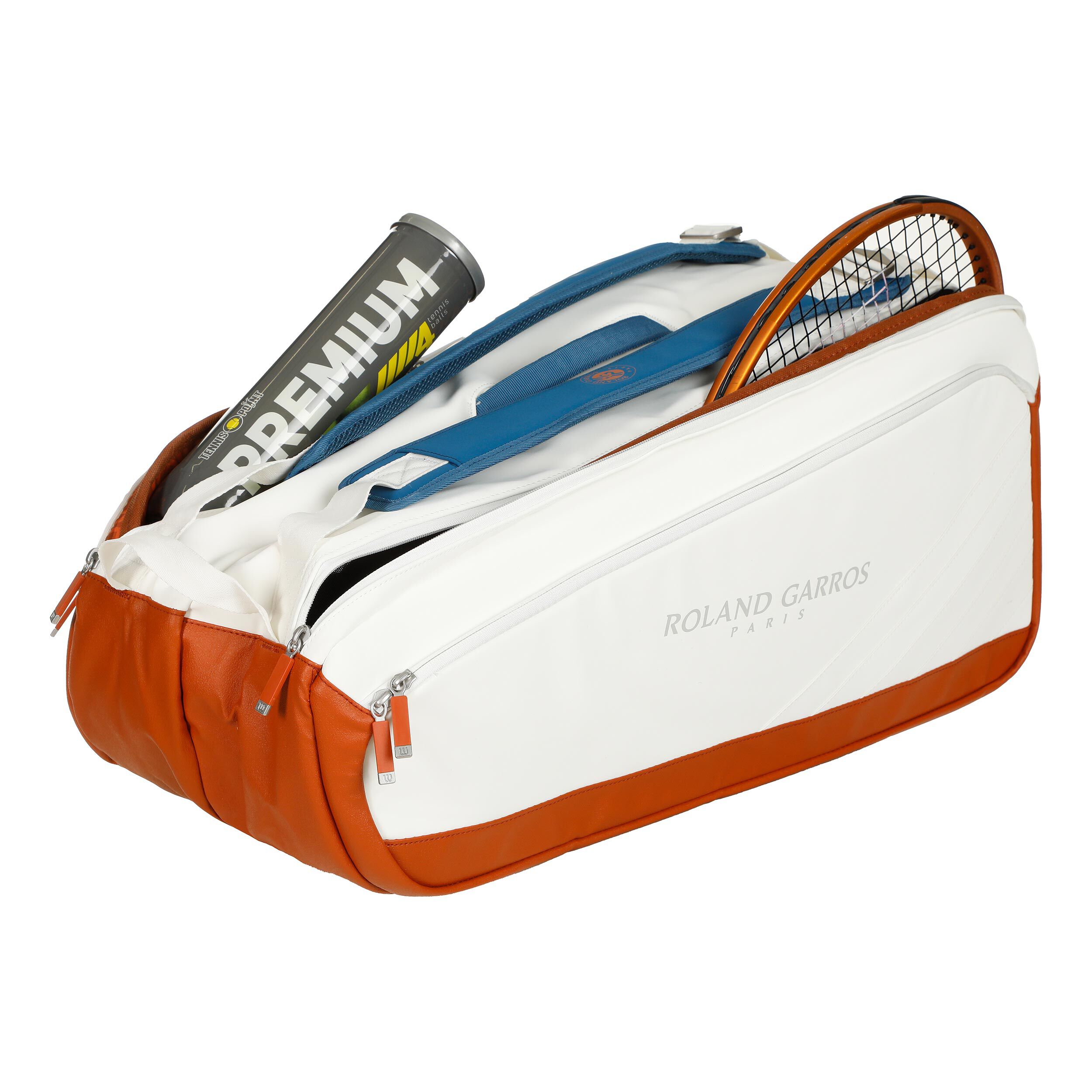 Super Tour Roland Garros Racket Bag 9 Pack Cream Bronze