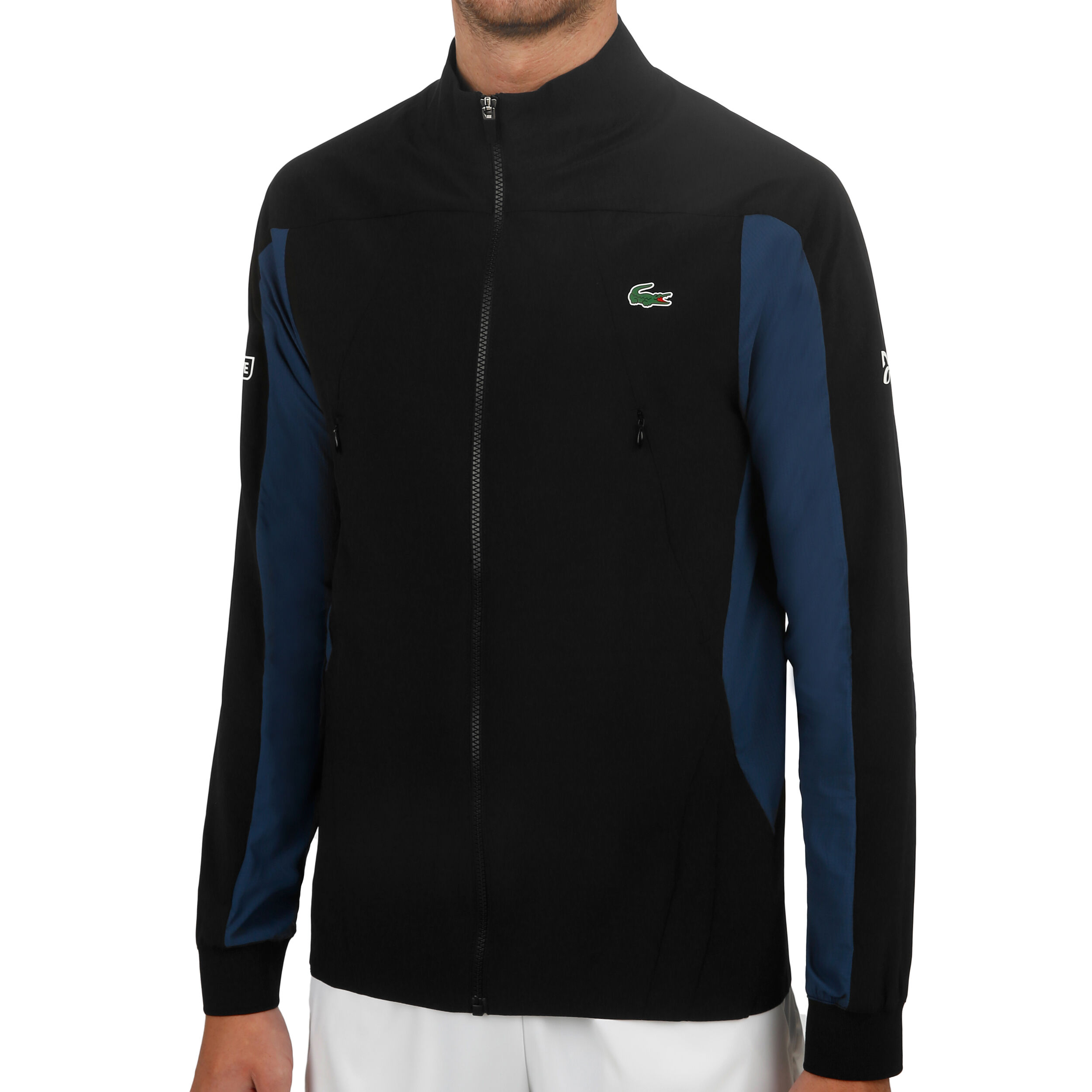 Novak Djokovic Training Jacket Men Black Dark Blue