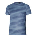 Mizuno Clothing Mizuno DryAeroFlow Graphic Running Shirt Men-Blue,Light Blue
