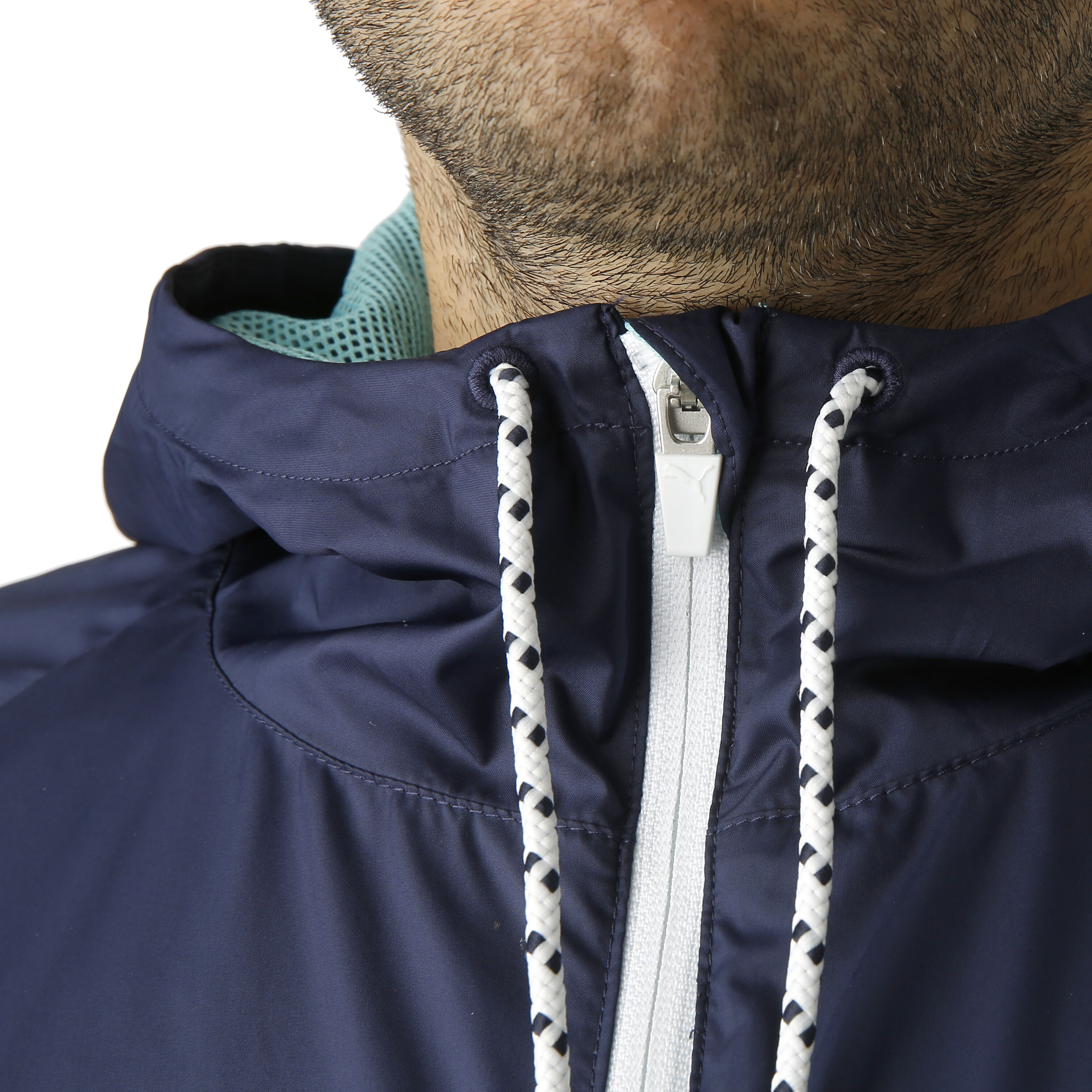 Reactive EcoKnit Training Jacket Men White Dark Blue