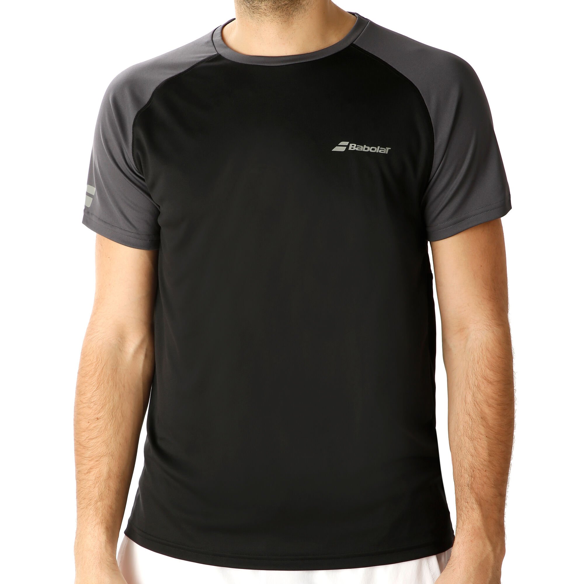 Buy Babolat Play Crew Neck TShirt Men Black, Grey online Tennis Point UK
