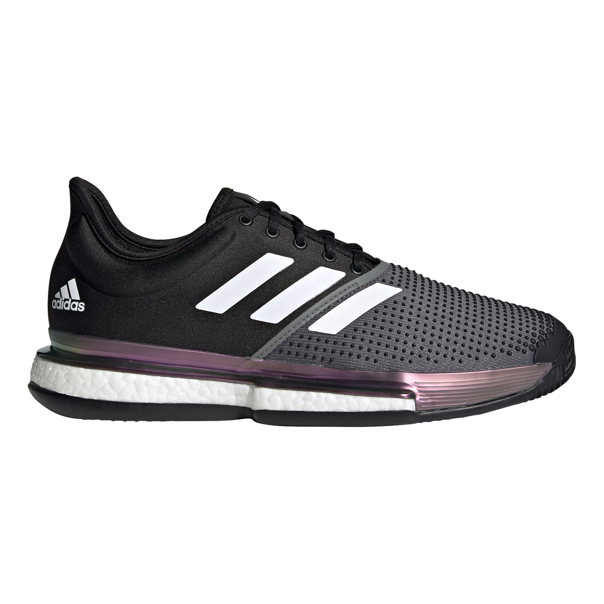 Buy adidas SoleCourt Primeblue Clay Court Shoe Men Black Grey online Tennis Point UK