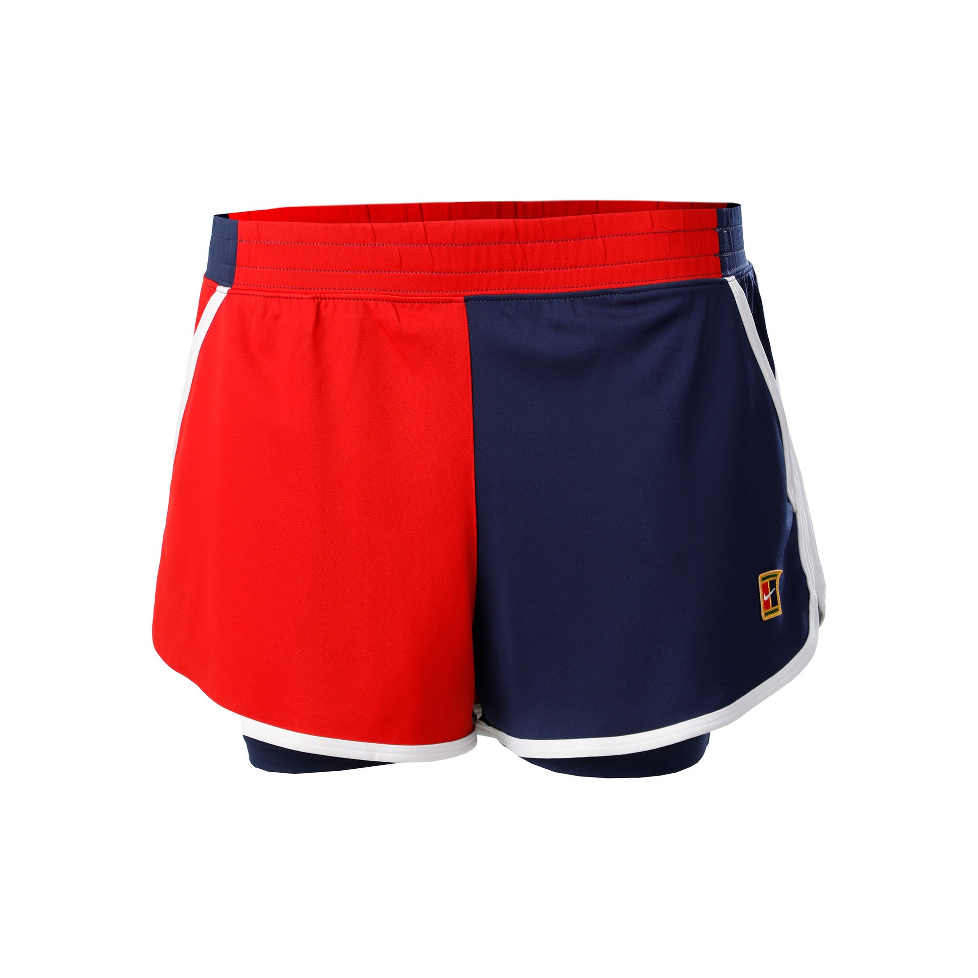 blue and red nike shorts