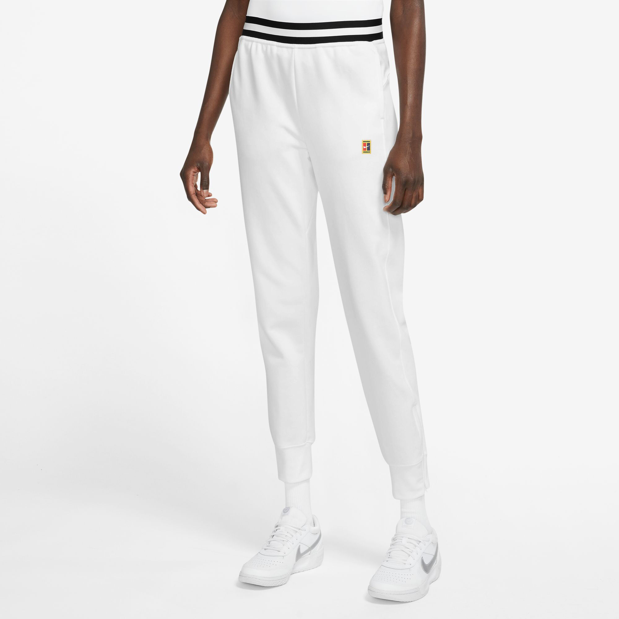 Buy Nike Dri Fit Court Heritage Training Pants Women White online