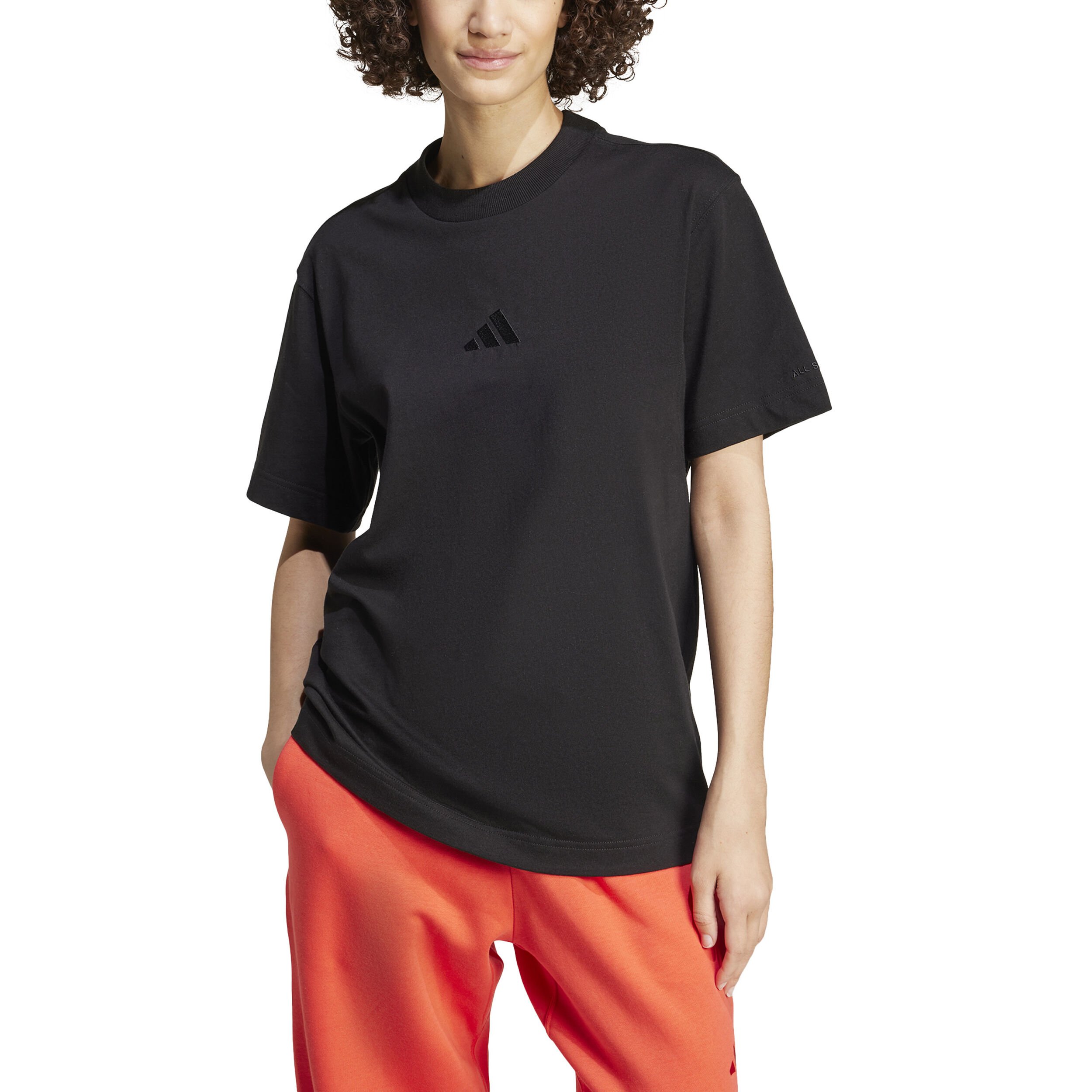 Black adidas shirt womens top