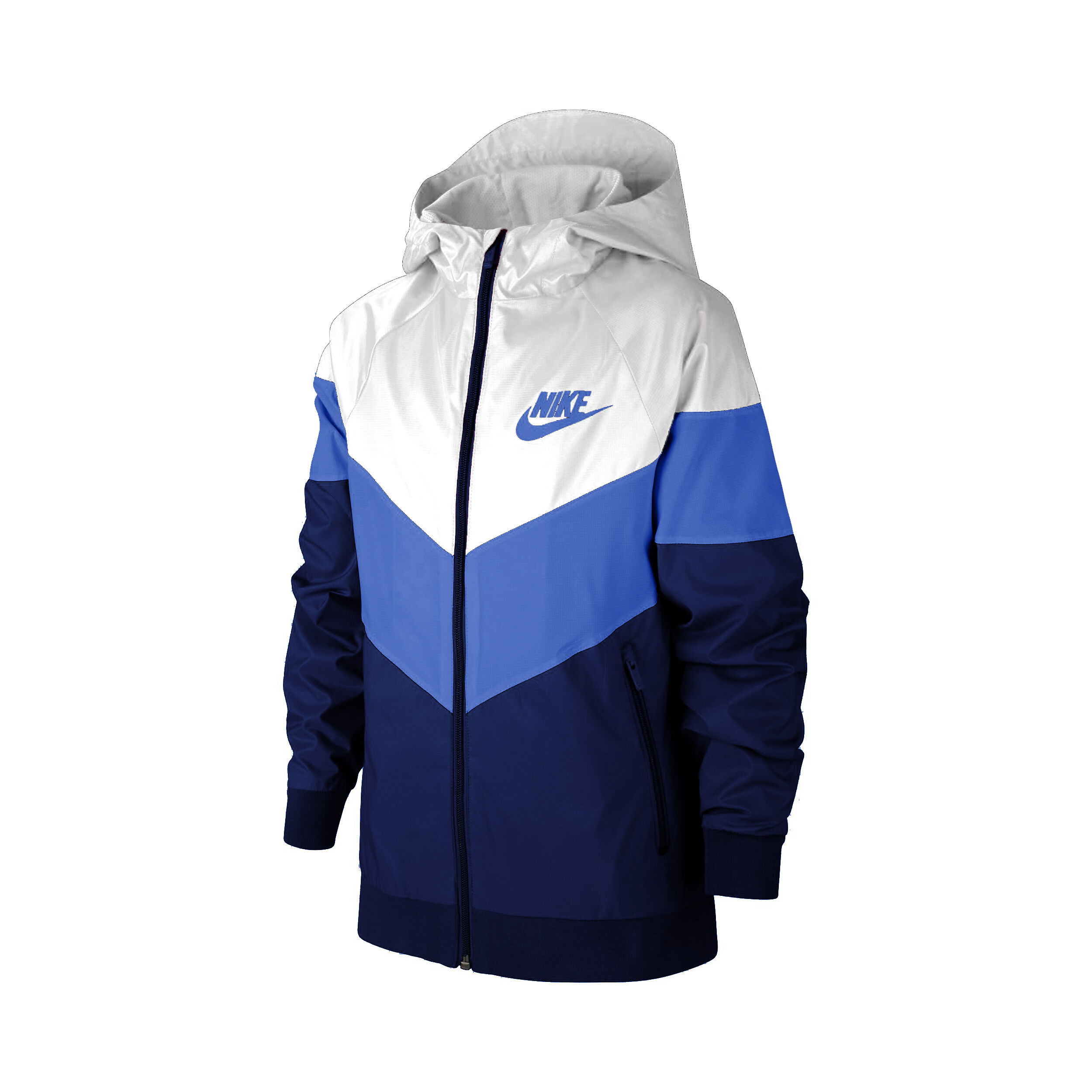 Sportswear Windrunner Training Jacket Boys White Blue