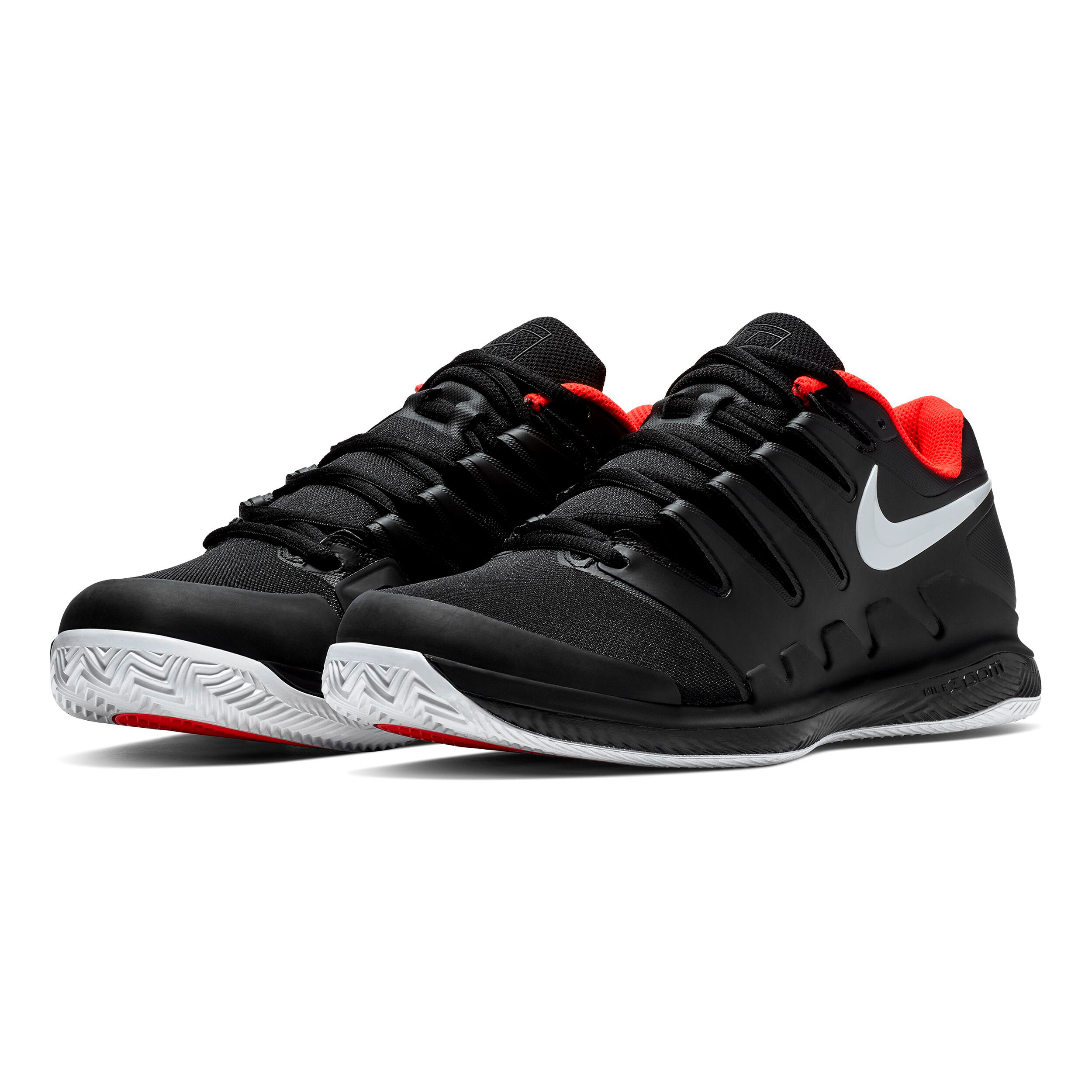 Nike air zoom vapor x red/black men's shoe top