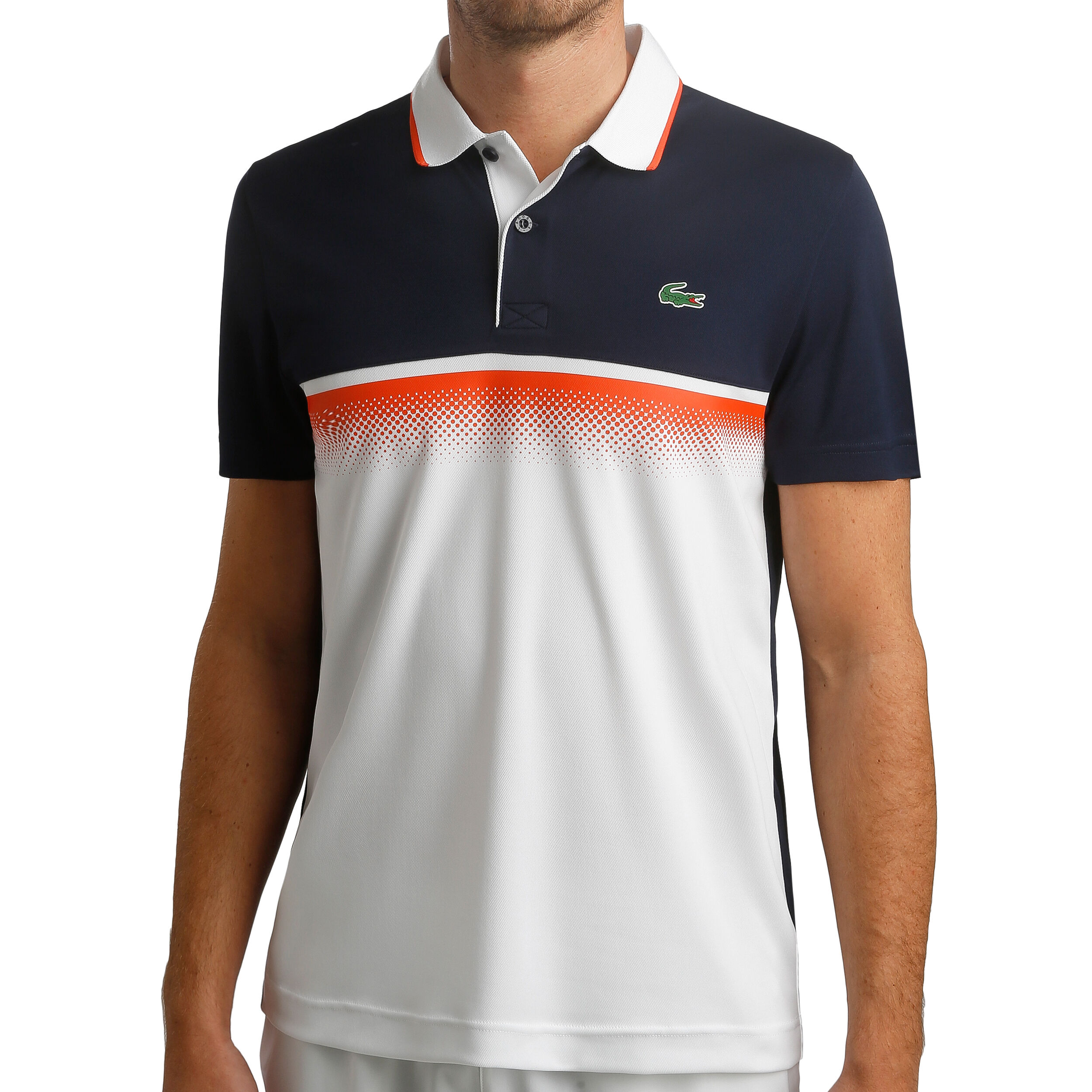 Team Clay Polo Men White Dark Blue