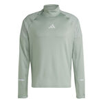 adidas Clothing adidas Ultimate High Visibility Half-Zip Running Shirt Men-Grey