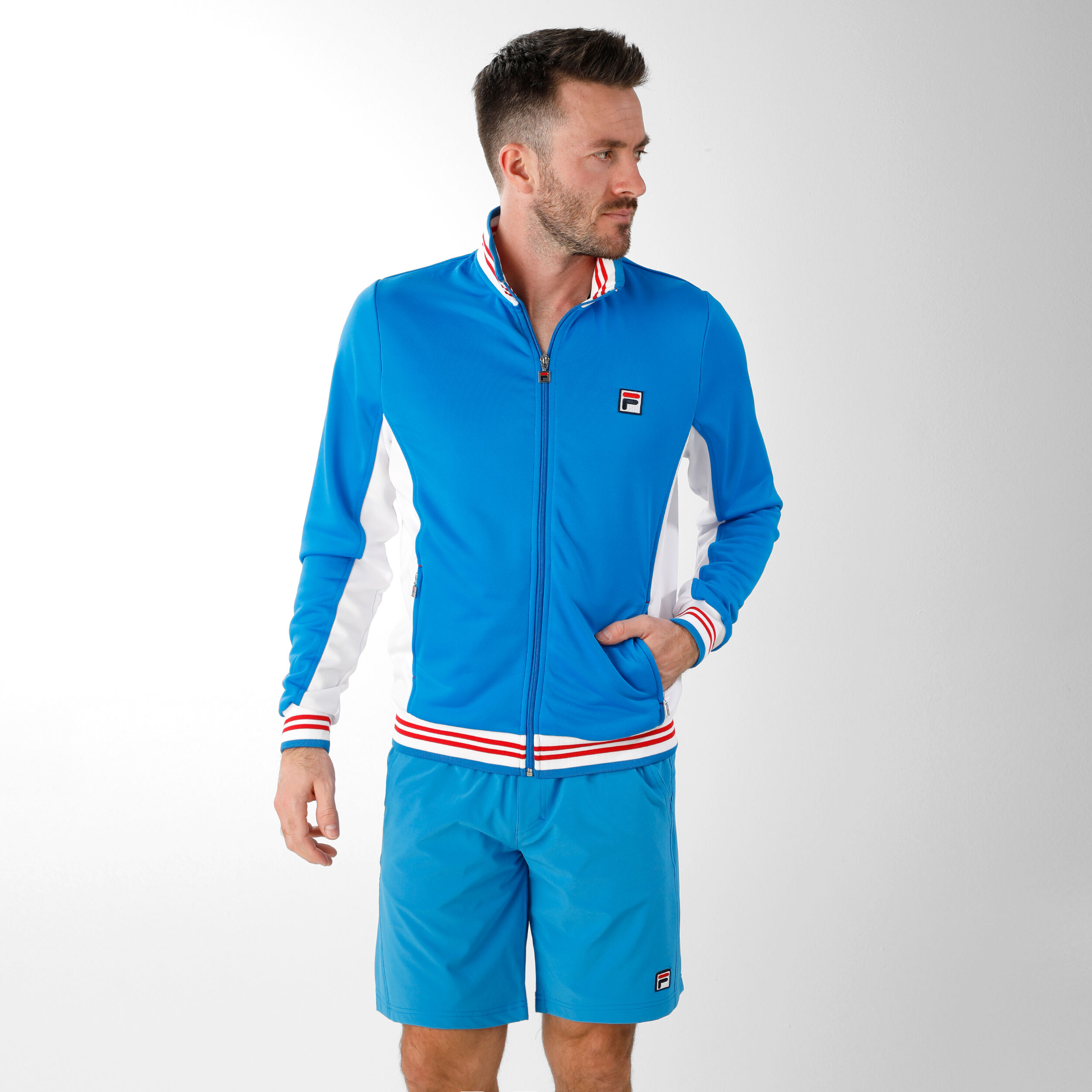 Buy Fila Ole Functional Training Jacket Men Blue White online Tennis Point UK