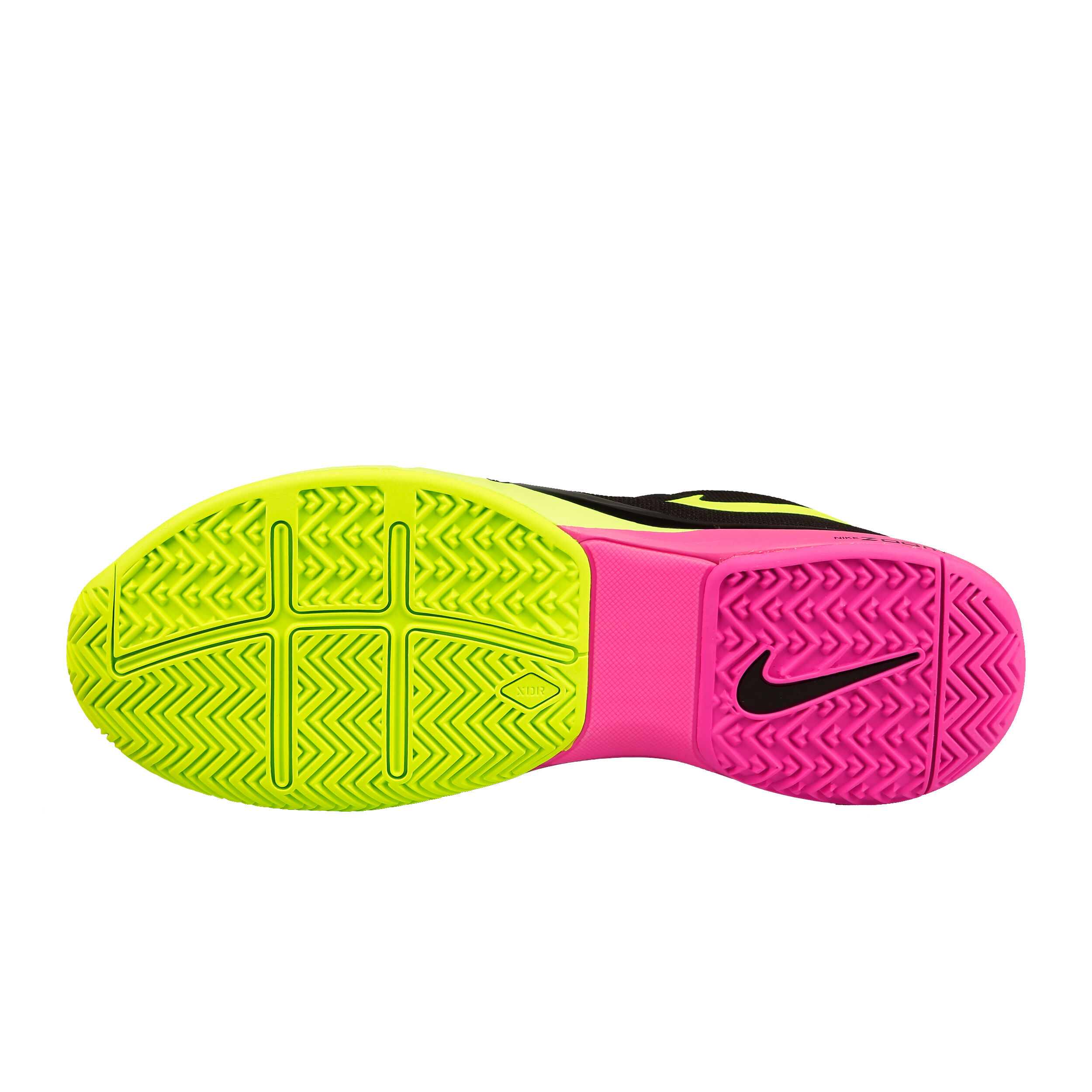 Roger Federer Zoom Vapor 9.5 Tour All Court Shoe Men Black Neon Yellow