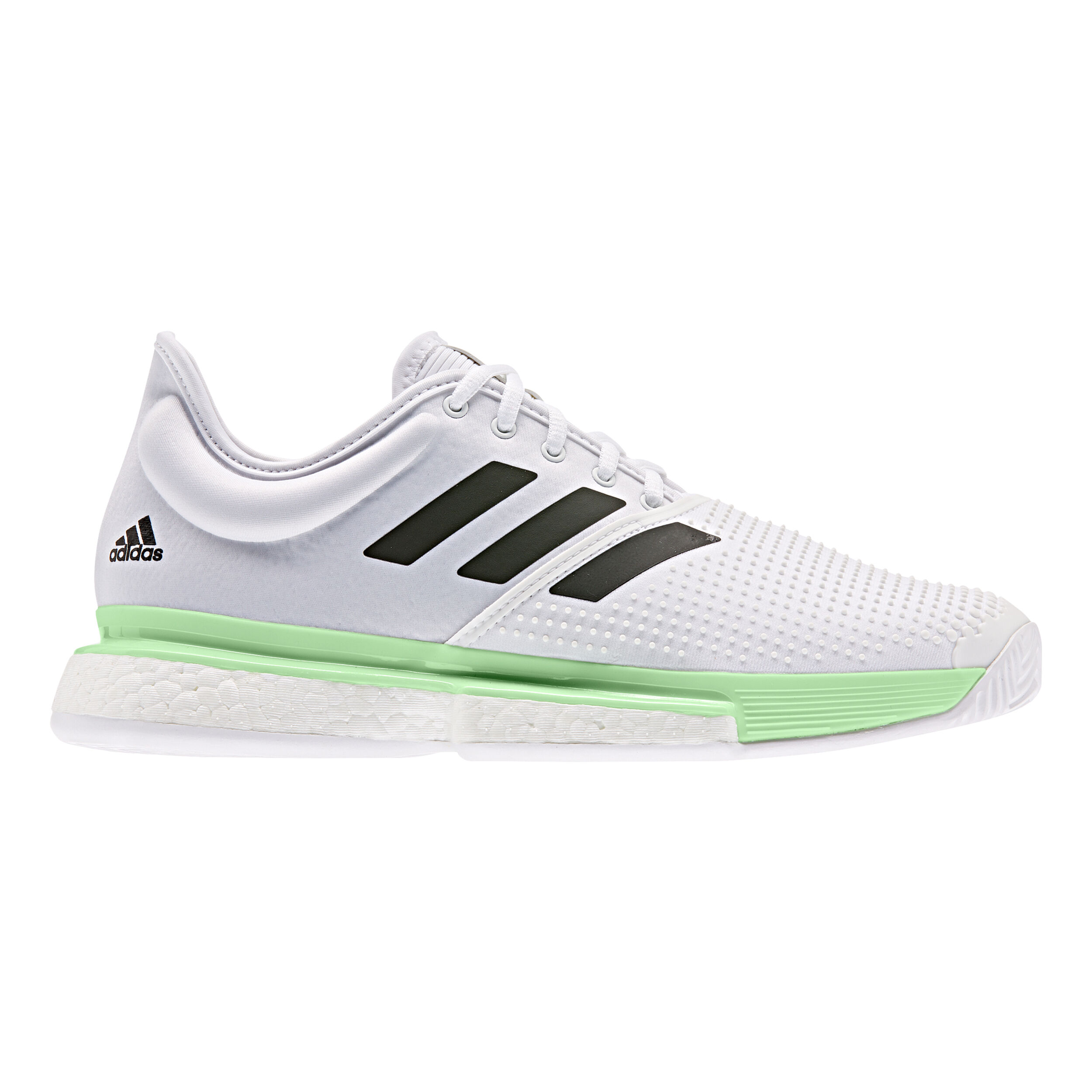 Buy adidas Sole Court Boost All Court Shoe Men White Light Green online Tennis Point UK