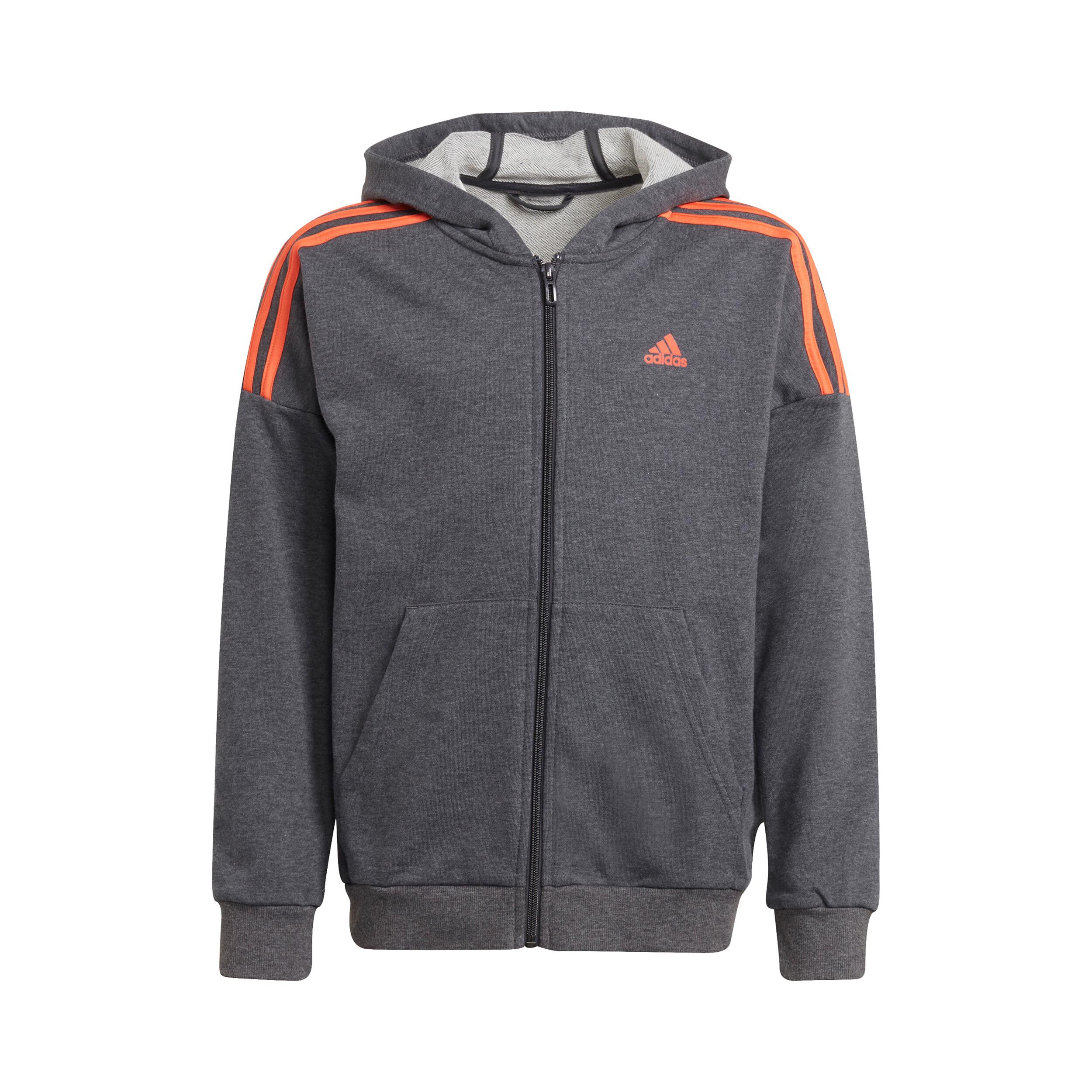 Grey and hot sale orange adidas tracksuit