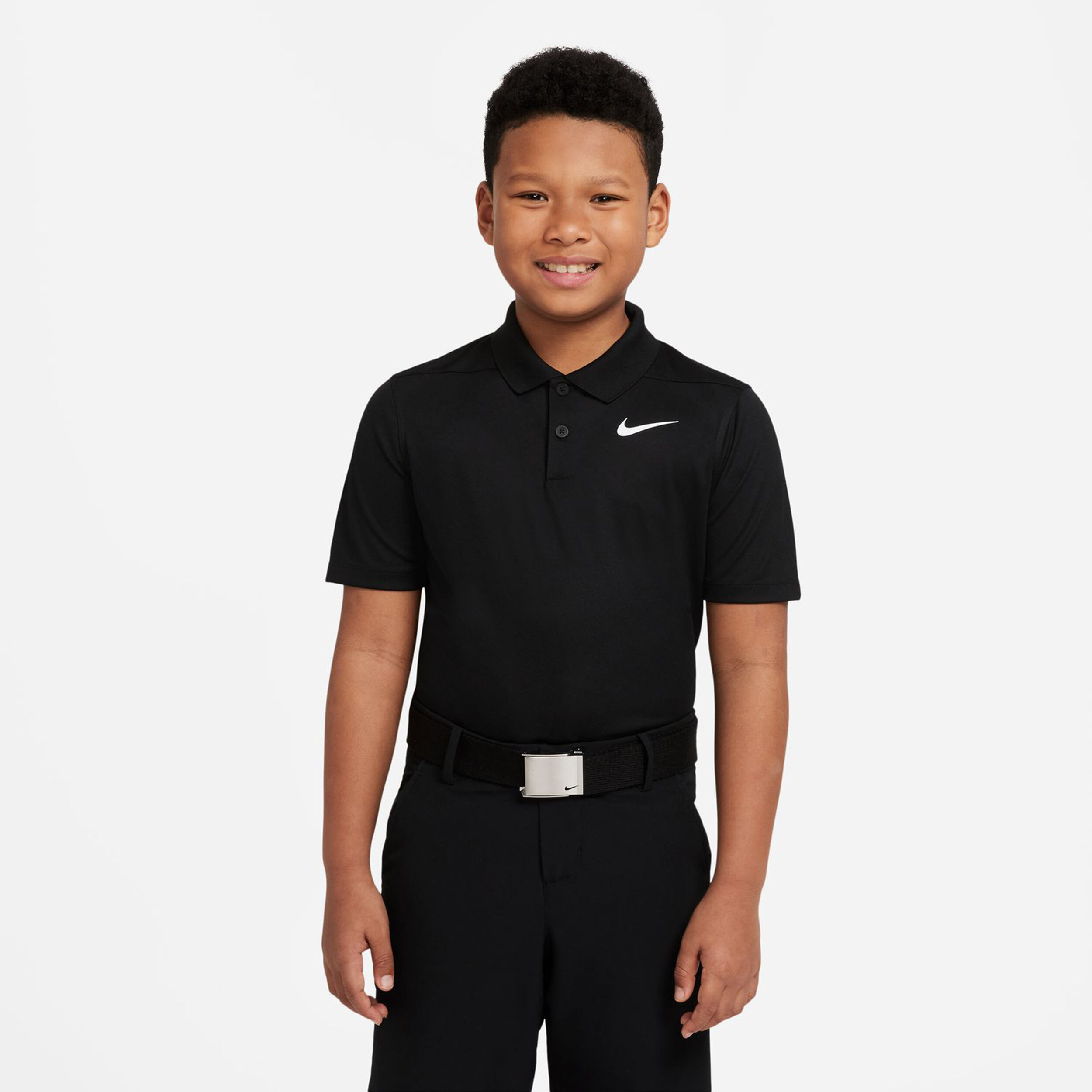 Buy Nike Dri Fit Victory Polo Boys Black White online Tennis Point UK