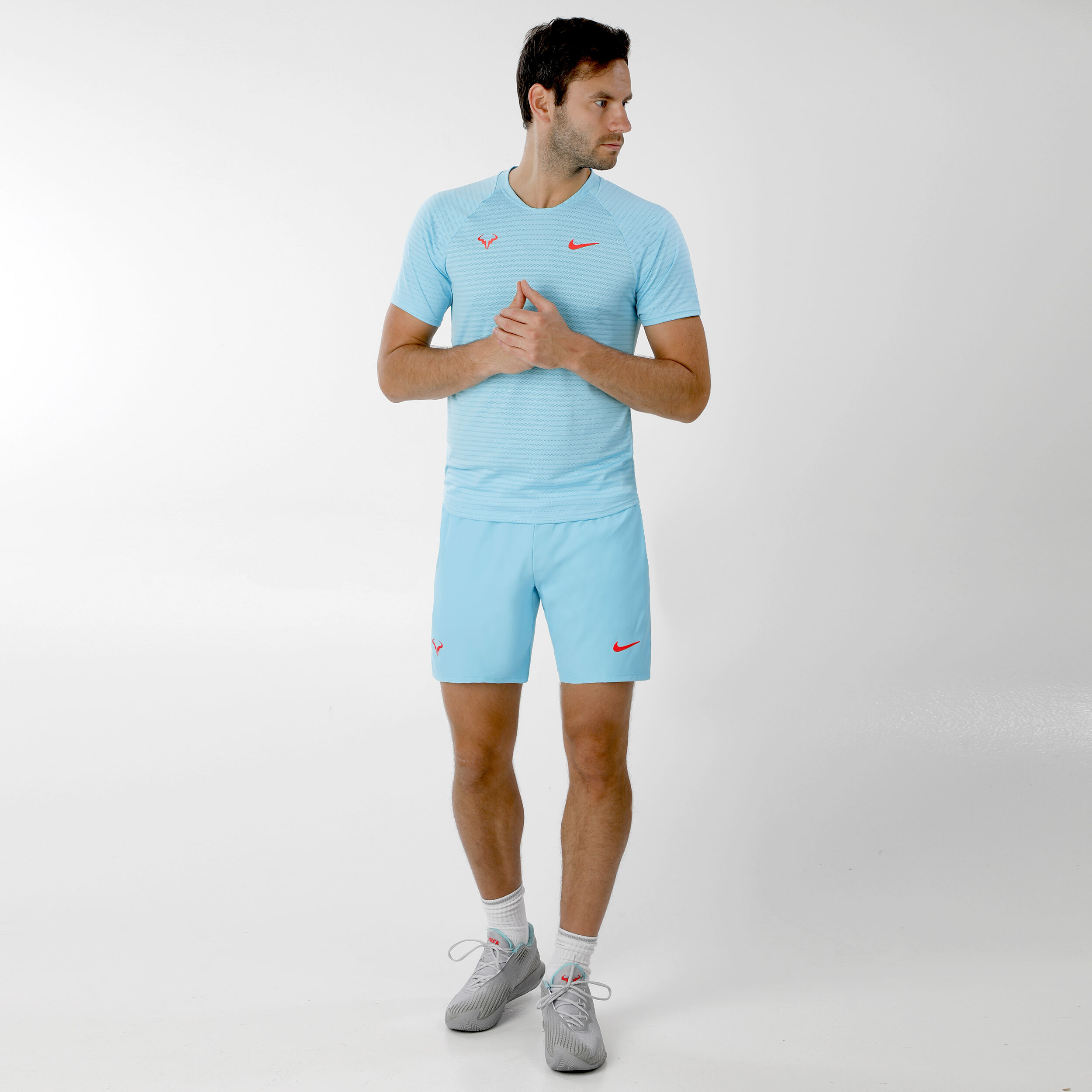 Nike Rafael Nadal Court Dri-Fit Shorts Men Light Blue, Neon