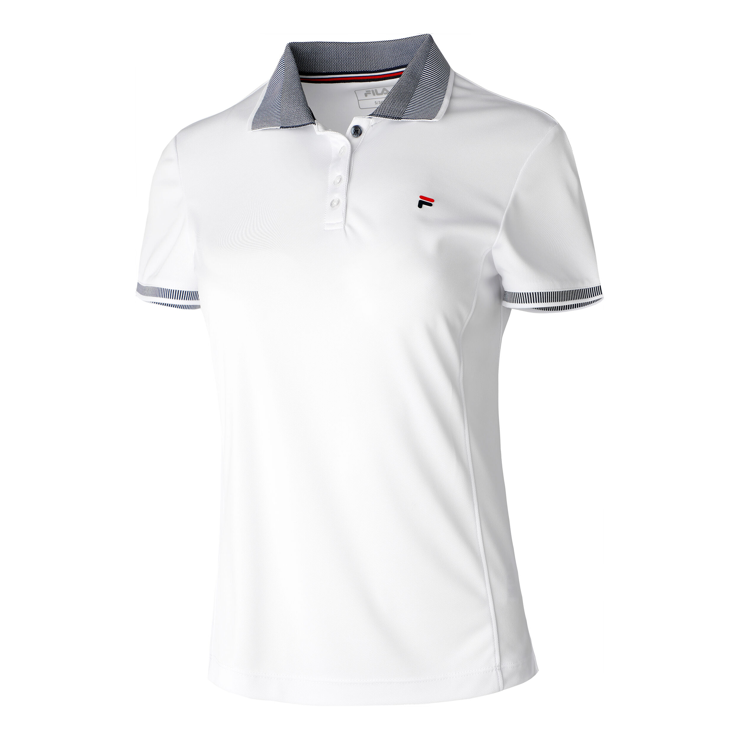 White fila online polo shirt