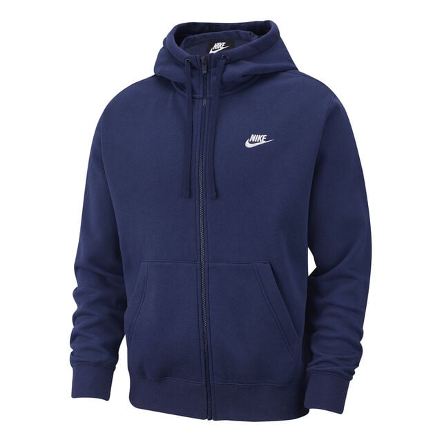 Buy Nike Sportswear Club Zip Hoodie Men Dark Blue, White online