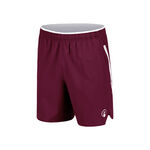 Quiet Please Tennis apparel Quiet Please Create Drop 7in Shorts Men-Wine Red,White