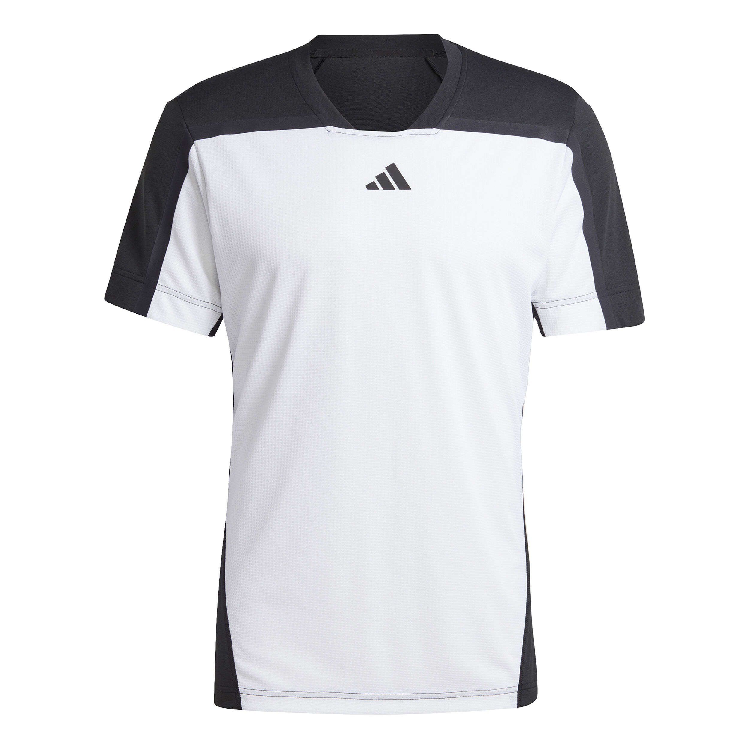 Adidas black white t shirt clearance