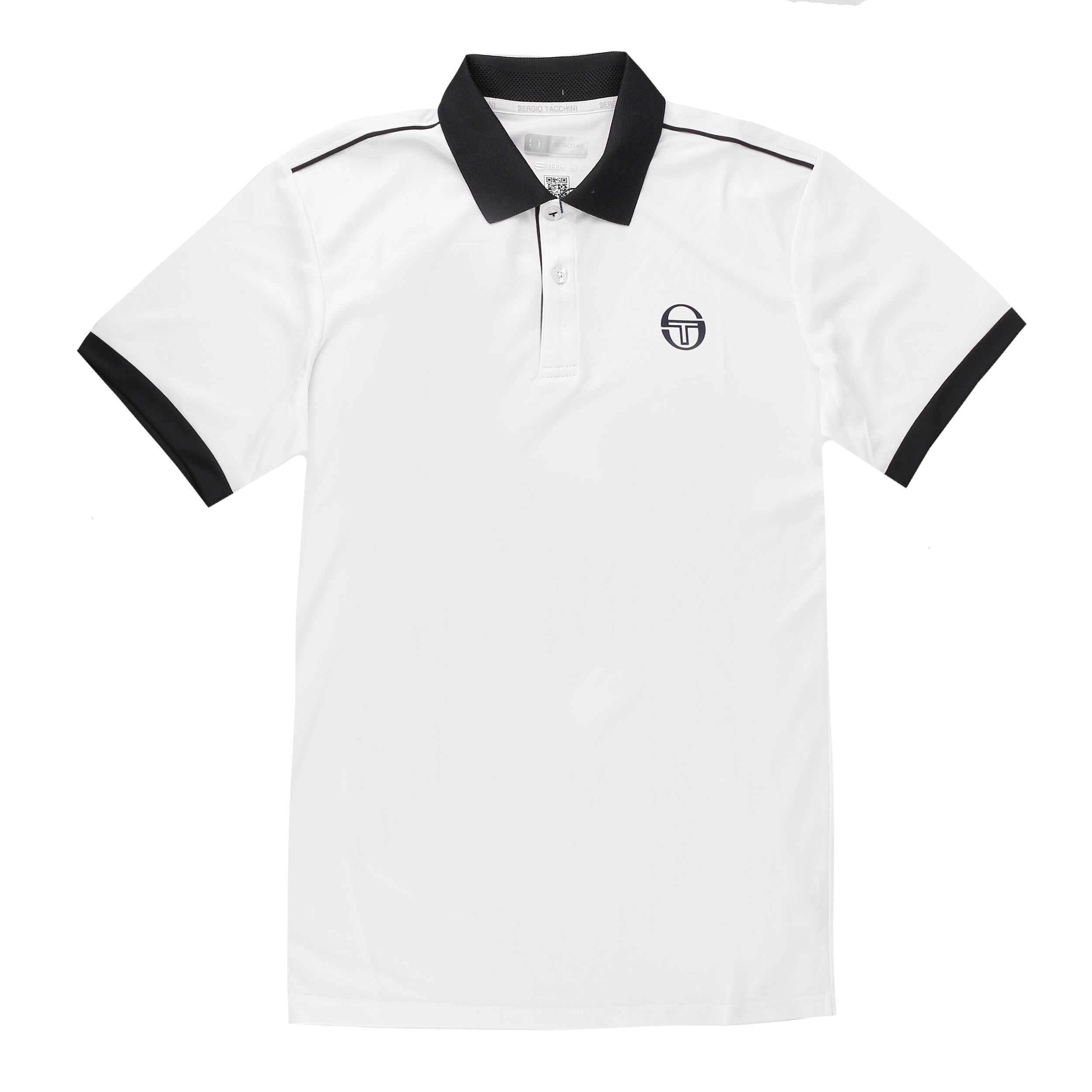 Buy Sergio Tacchini Club Tech Polo Men White Dark Blue online Tennis Point UK