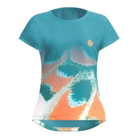 Image of Melbourne 2025 T-Shirt Women-Petrol,Orange