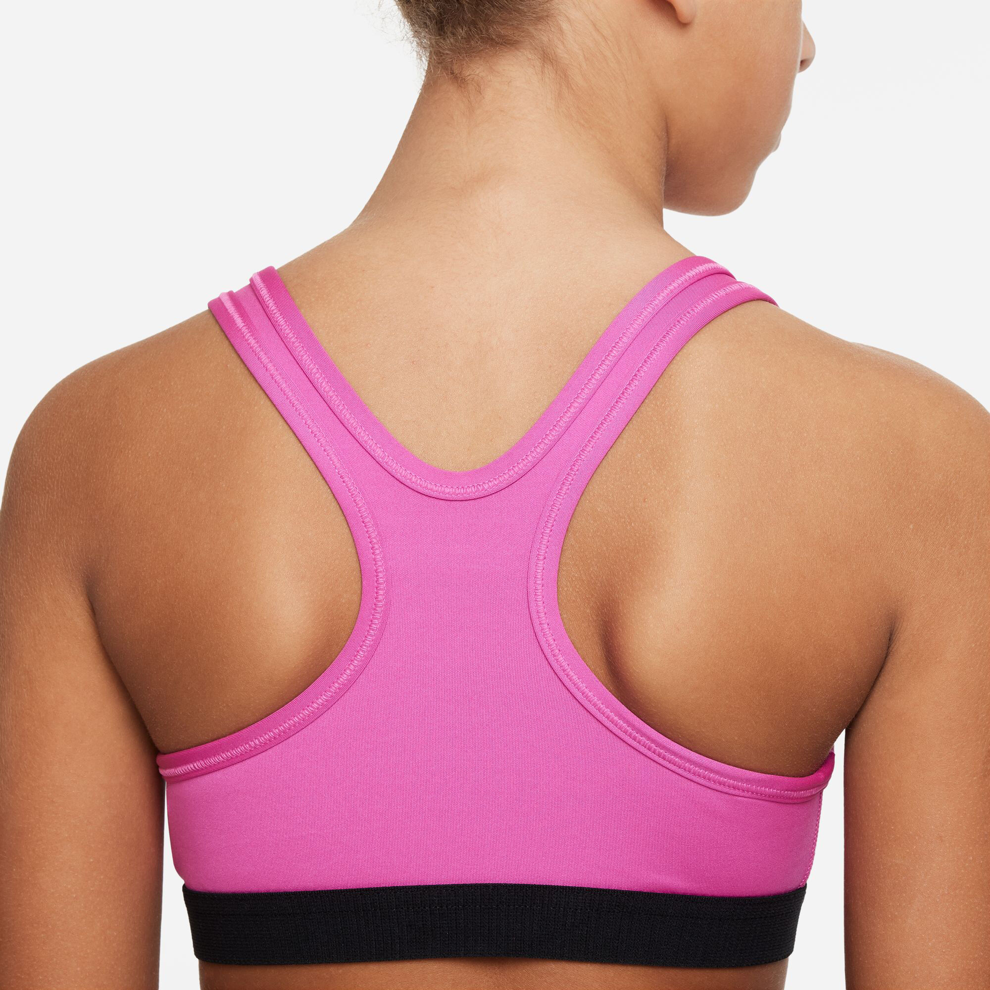 Pink and black sports bra hot sale