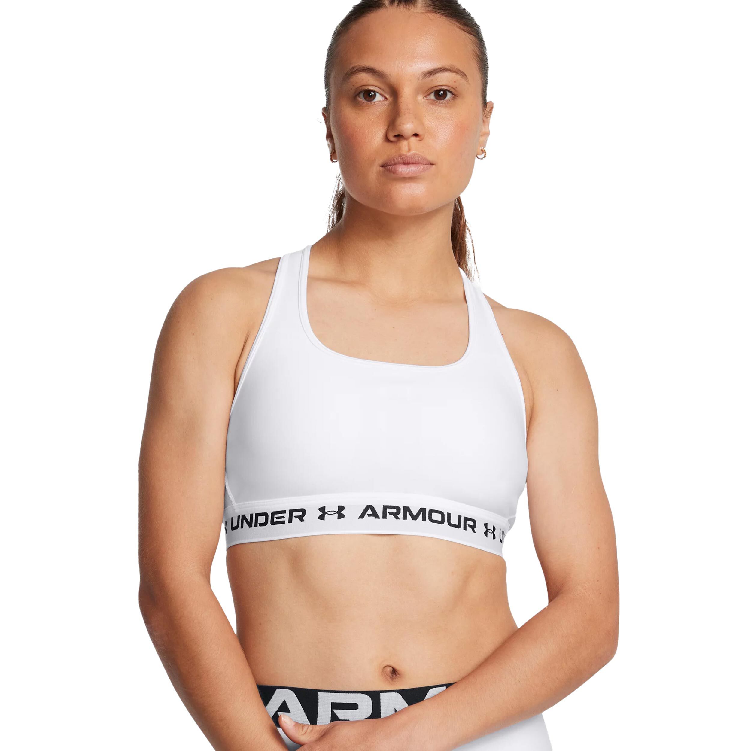 Buy Under Armour Crossback Mid Sports Bras Women White online | Tennis  Point UK