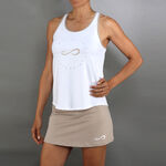 Endless Padelbekleidung Endless Cercle Tank top Women-white, beige