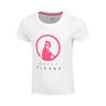 Create Baseline Logo T-Shirt Girls-White,Pink