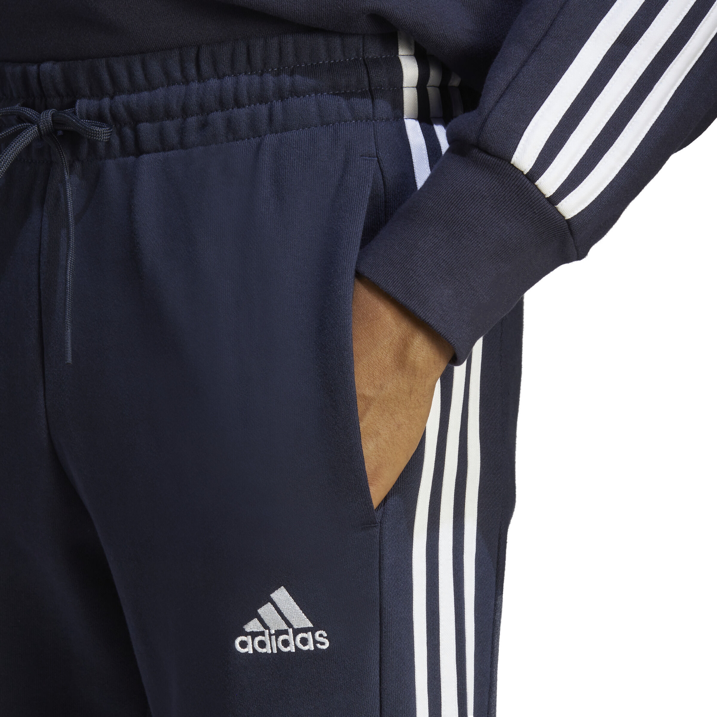 Buy adidas Essentials French Terry Tapered Cuff 3 Stripes Training