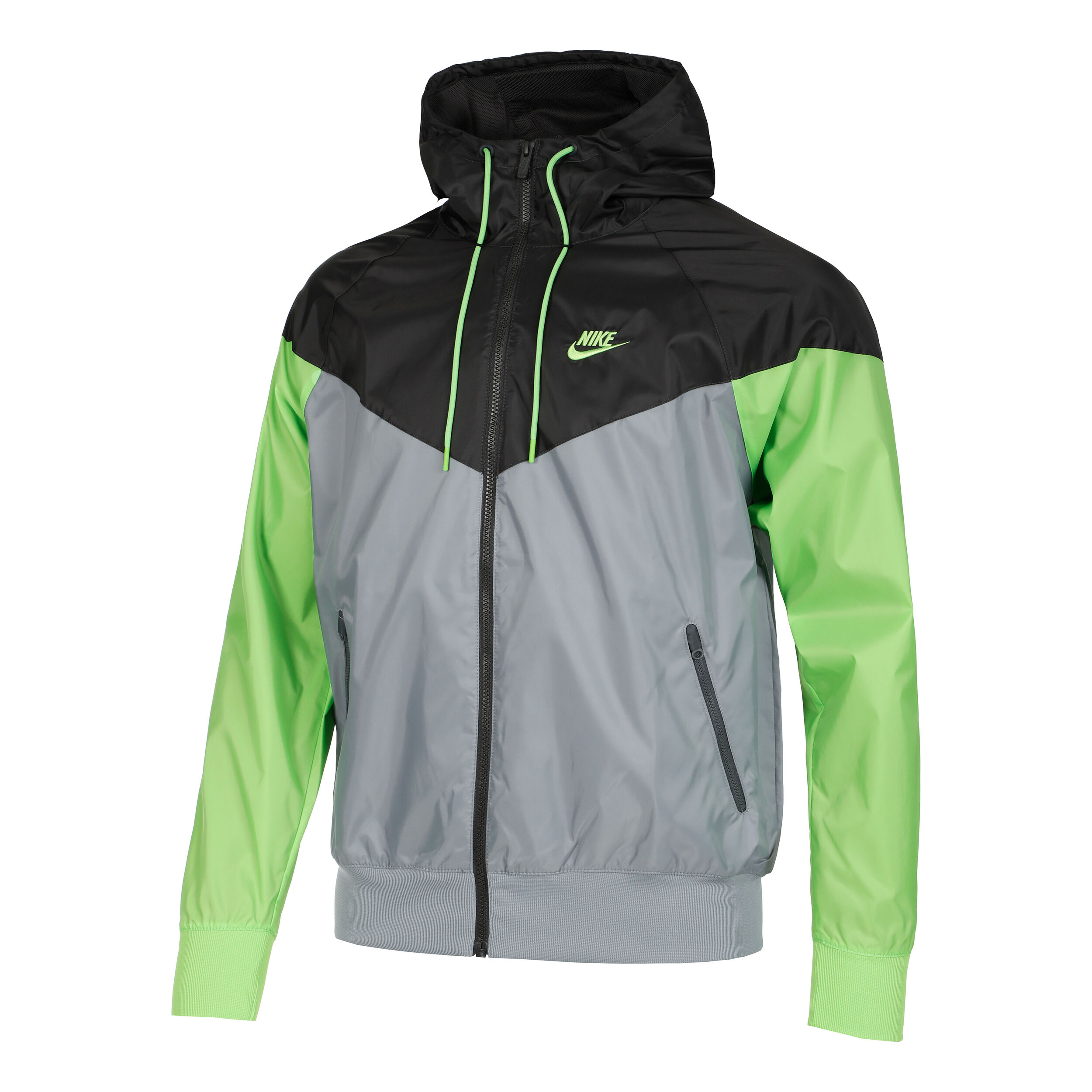 Sportswear Heritage Essential Windrunner Training Jacket Men Grey Neon Green