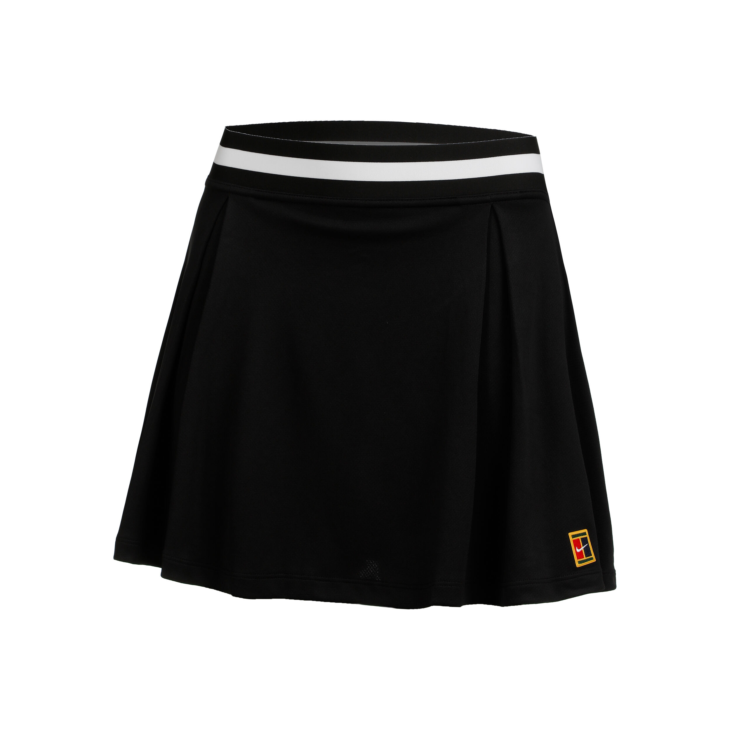 Long black deals tennis skirt