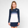 Crew Gradiant Long Sleeve Girls-Dark Blue,White