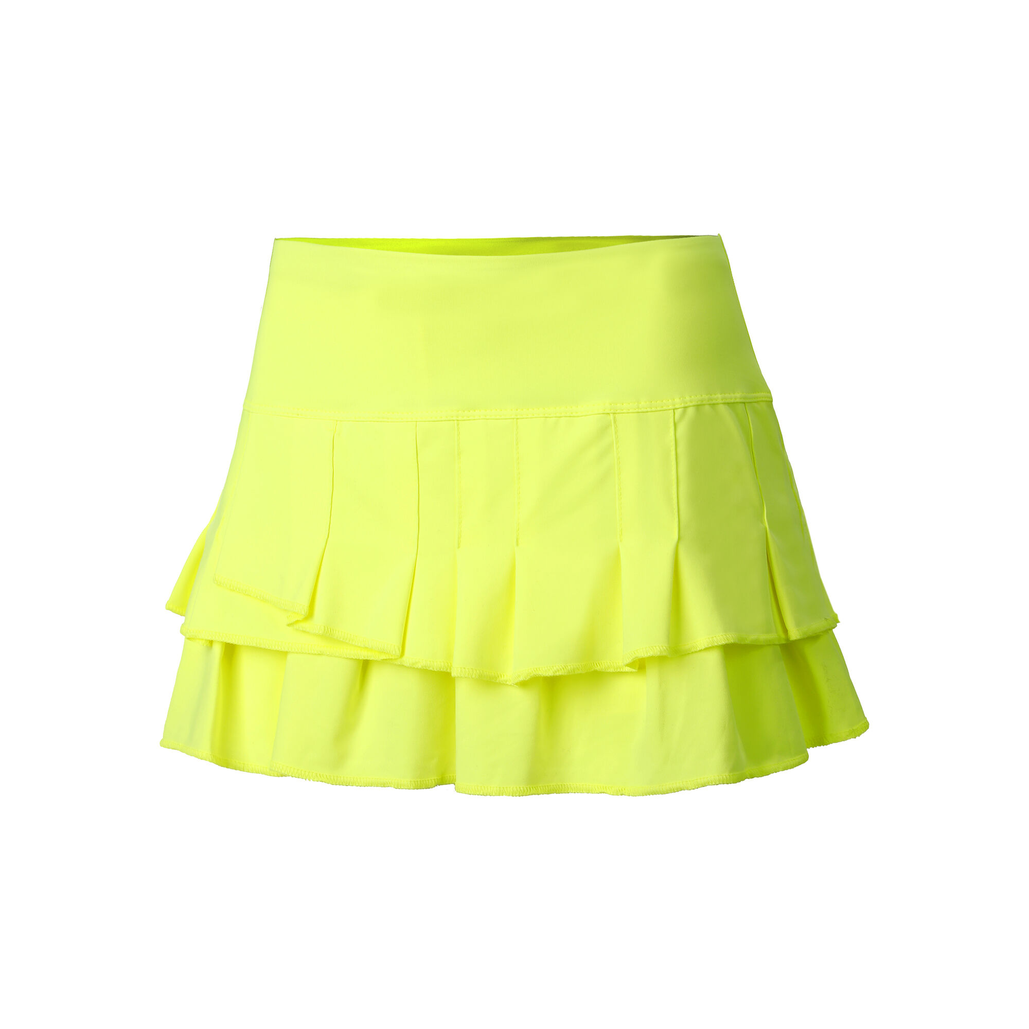 Buy Lucky In Love Stitch Down Tier Skirt Special Edition Women Neon Yellow Online Tennis Point